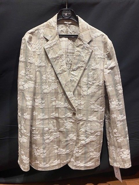 Null HERMES Paris made in Italy - Jacket in cotton and polyester with a check pa&hellip;