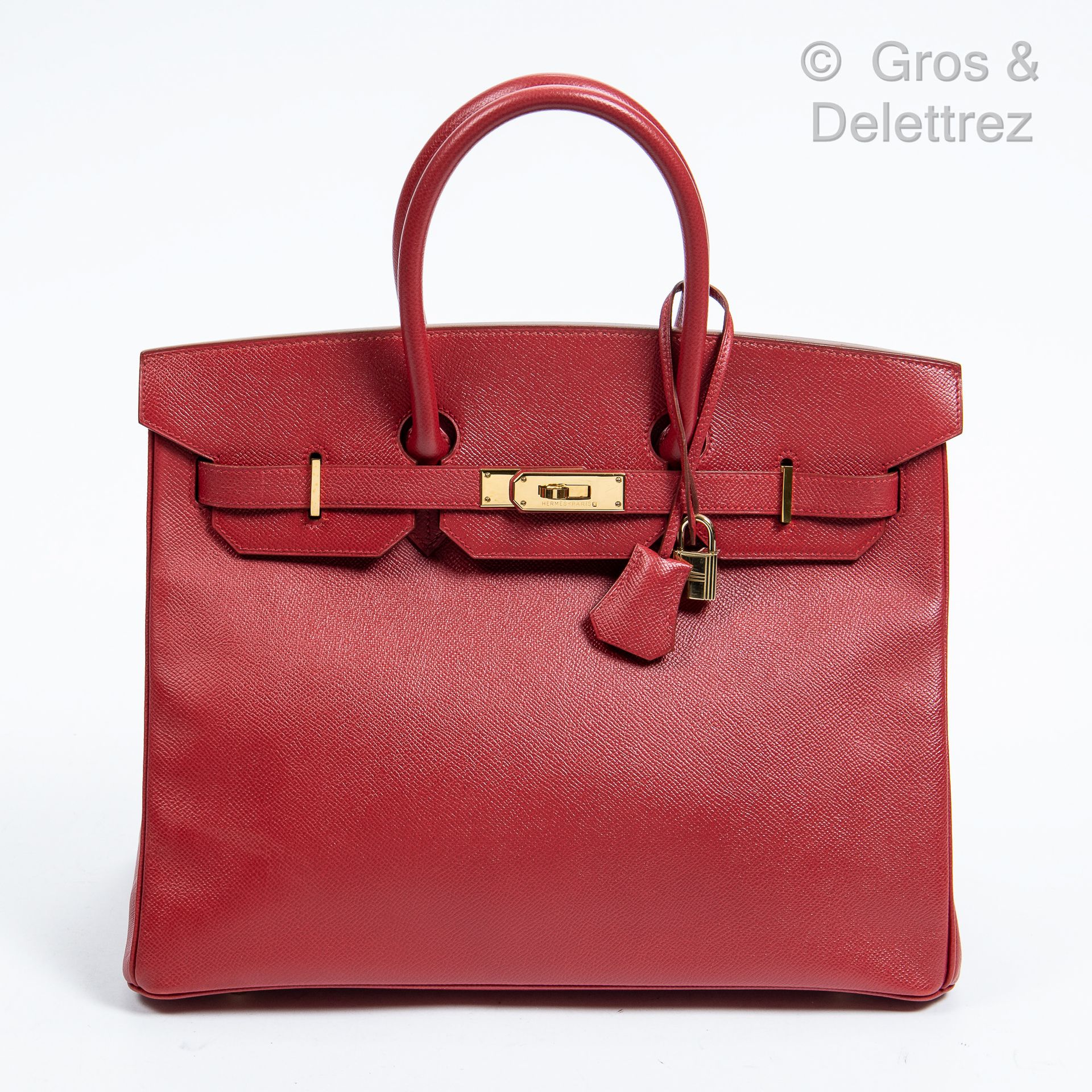 HERMÈS Paris made in France Year 1999

Birkin" bag 35 cm in red Epsom calfskin, &hellip;