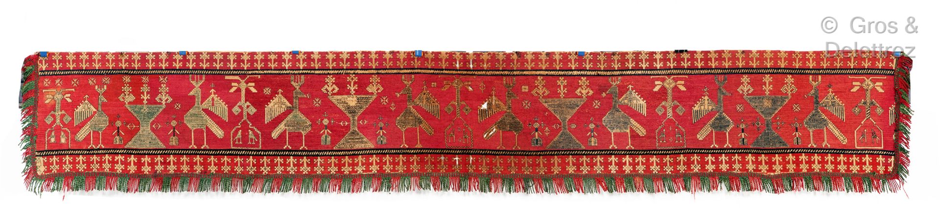 Null 难得一见的大型丝质阿泽穆尔刺绣，摩洛哥

一件罕见的17或18世纪大型丝质阿兹莫尔刺绣作品

这个例子似乎是最完整的，也是已知的最古老的Azemmou&hellip;