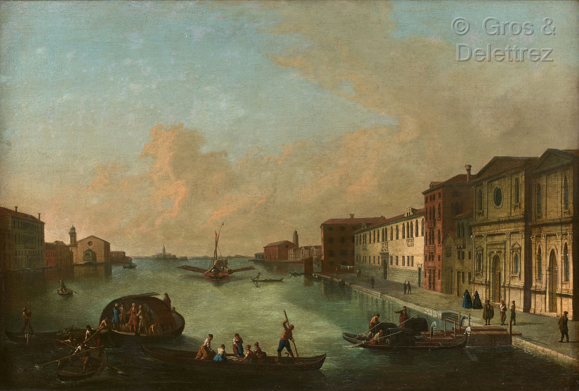 Null Johan Anton RICHTER (Stockholm 1665 - Venise 1745)	

Venise de la Guidecca &hellip;