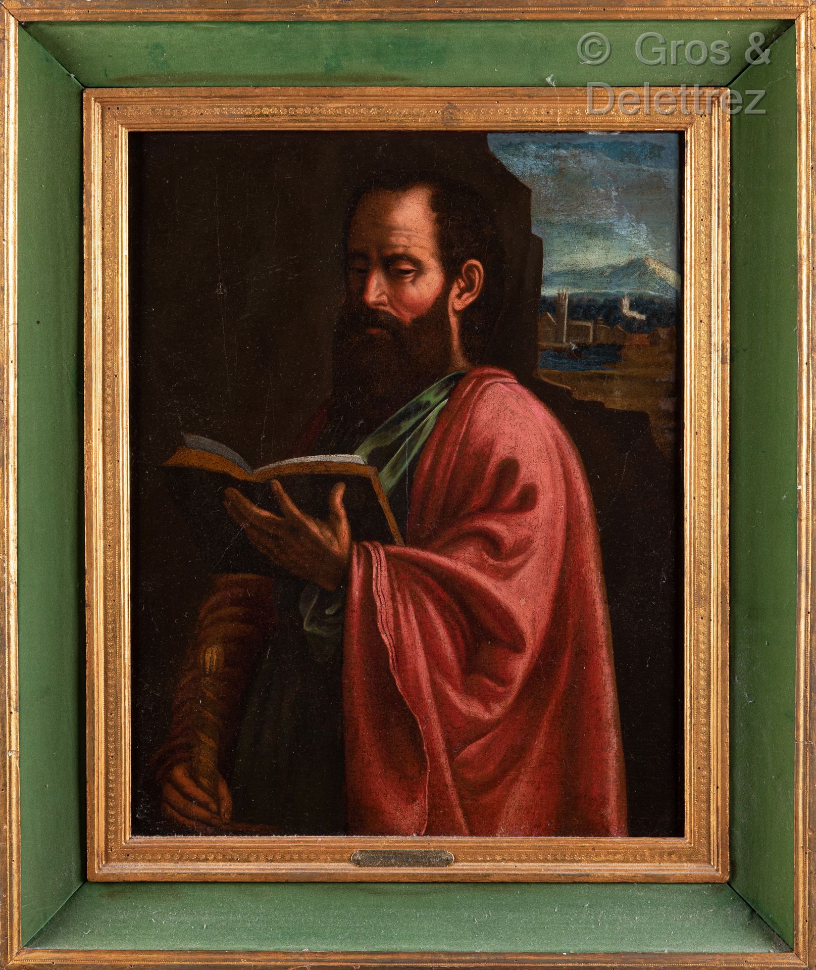 Null 
**Scuola Lombardo circa 1600, seguace di Savoldo




San Paolo




Pannell&hellip;