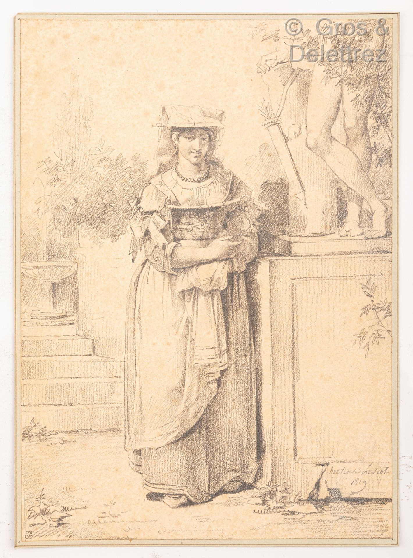 Null 霍坦斯-豪德布尔-莱斯科(Hortense Haudebourt-Lescot) (1785-1845)

一个身着传统服装的罗马妇女在一个古老的地位&hellip;