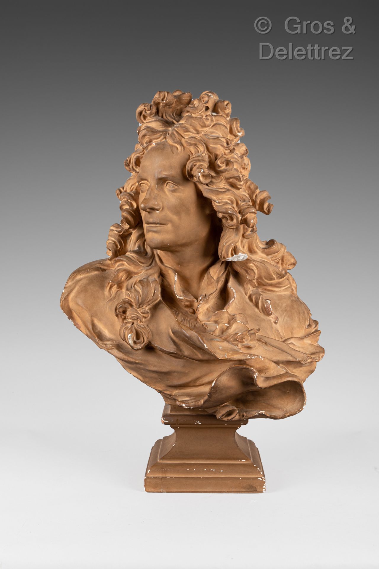 Null 
Buste de Corneille van Cleve Buste en plâtre patiné terre cuite d’après Ca&hellip;