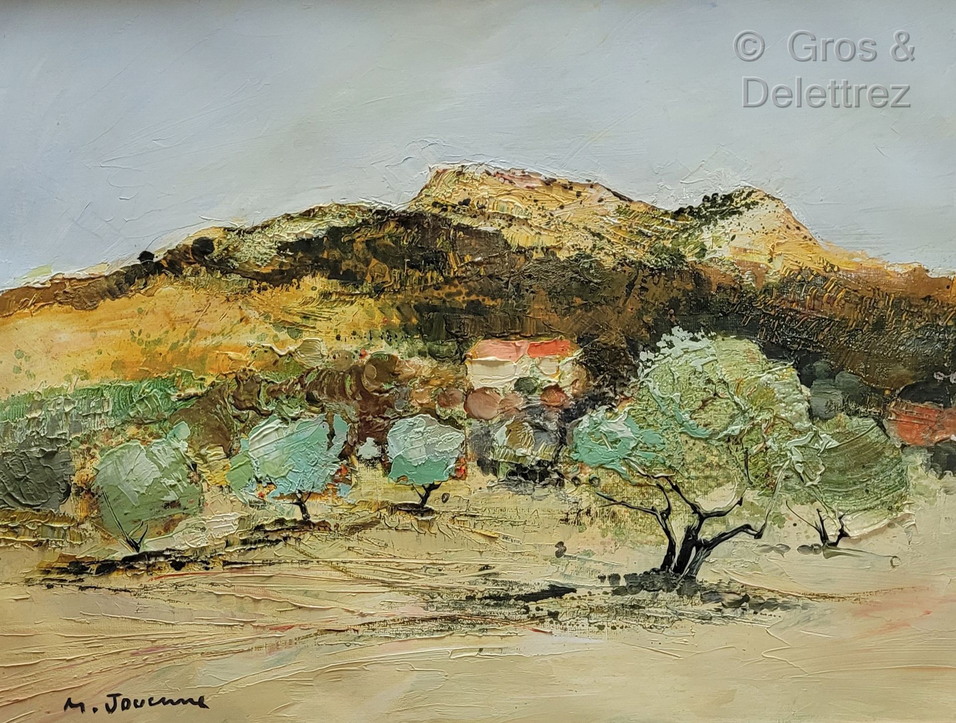 Null Michel JOUENNE (生于1933年)

橄榄树

布面油画，左下角有签名

55 x 73 cm