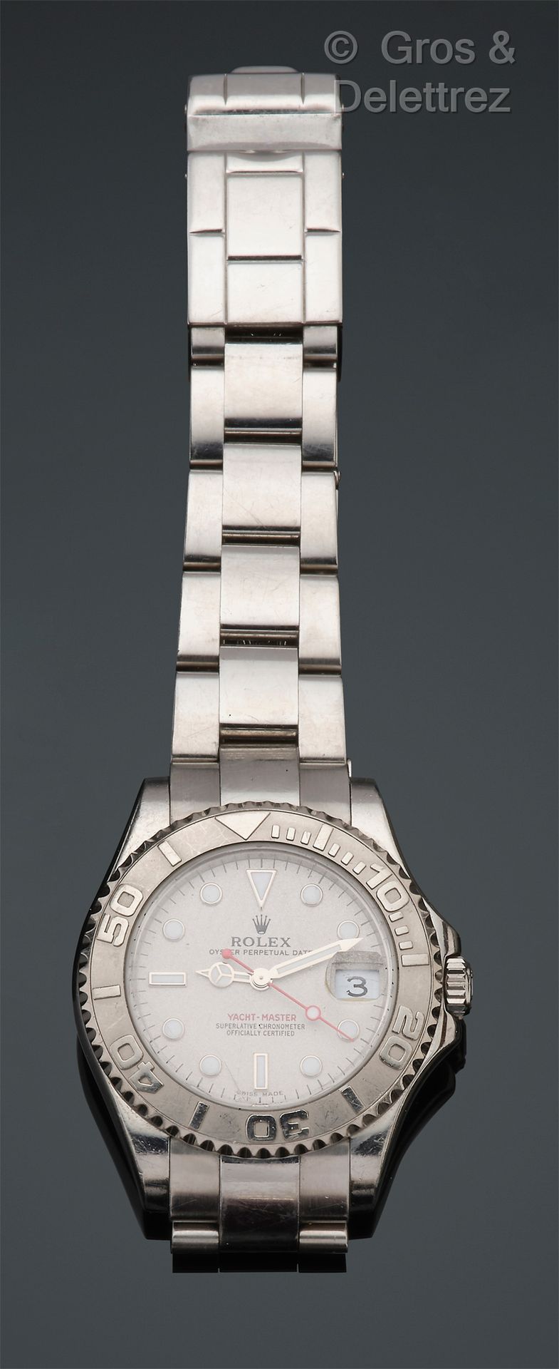 ROLEX 
"Yacht Master" - Reloj de buceo de acero, caja redonda (34 mm) con bisel &hellip;