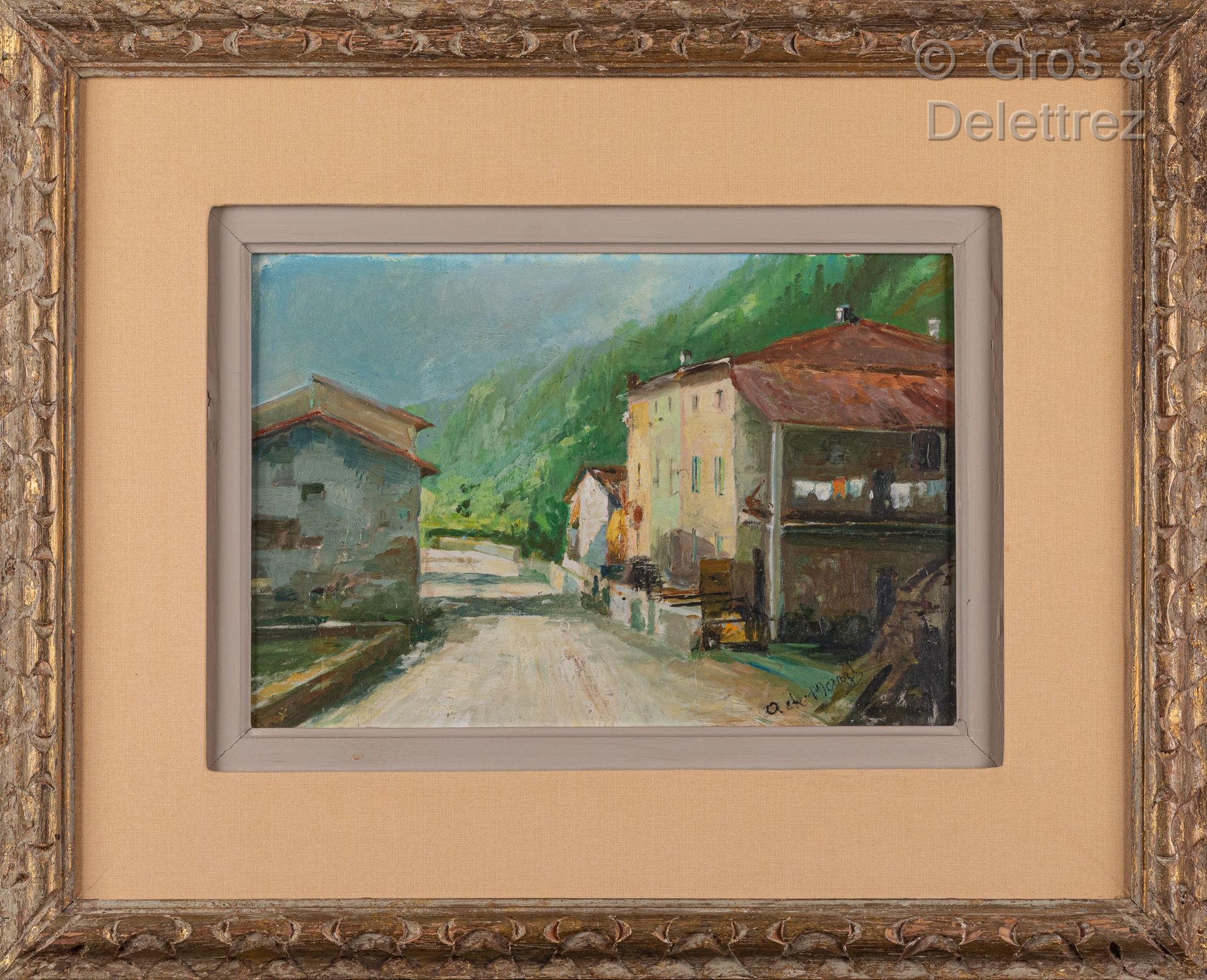 Null Aldo MARZI (1911-1984)

Village street 

Oil on isorel signed lower right

&hellip;