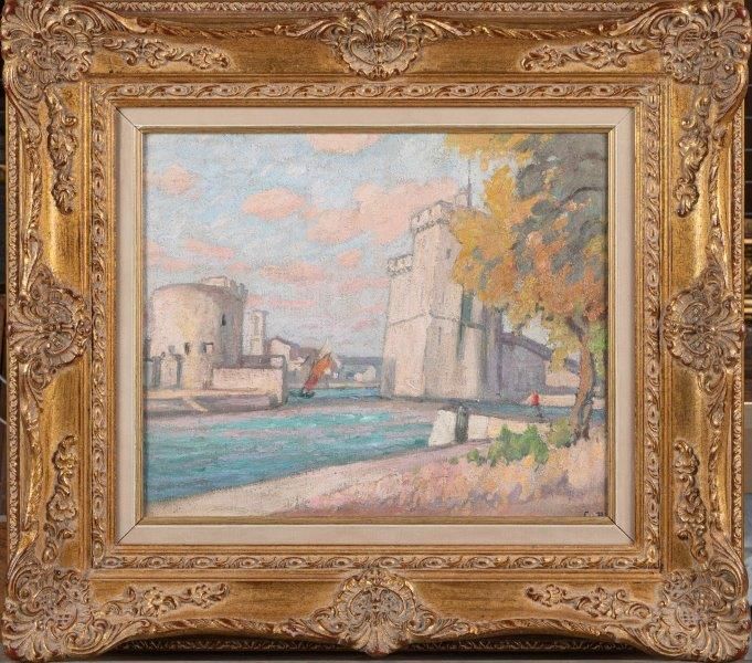 Null Charles BICHET (1863-1929)

View of La Rochelle, 1916

Oil on canvas, monog&hellip;