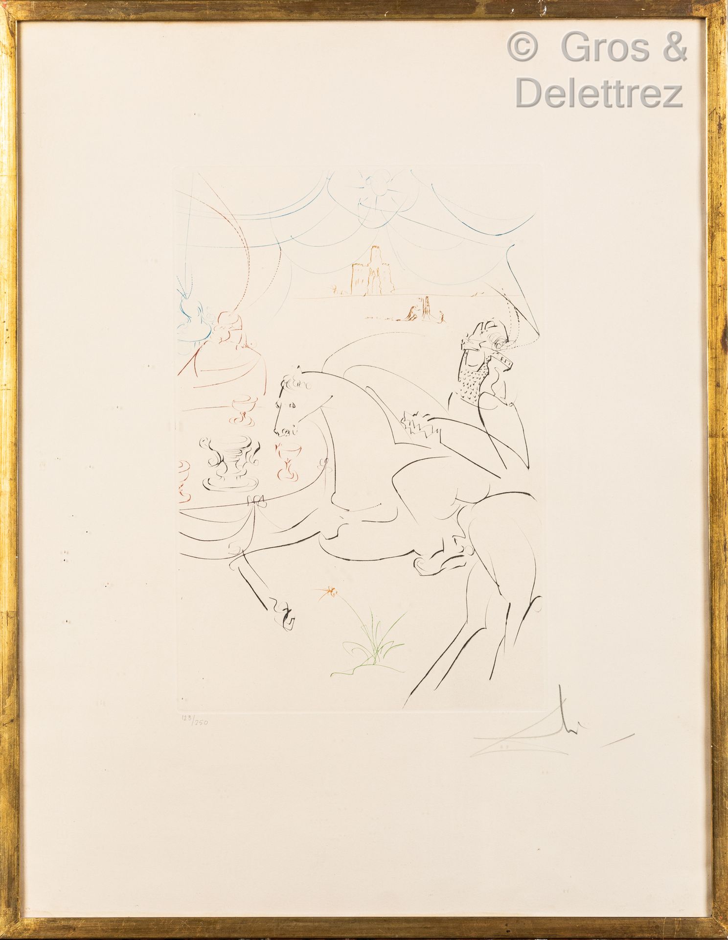 Salvador DALI (1904-1989) Paysage au cavalier

Lithographie signée et numérotée &hellip;