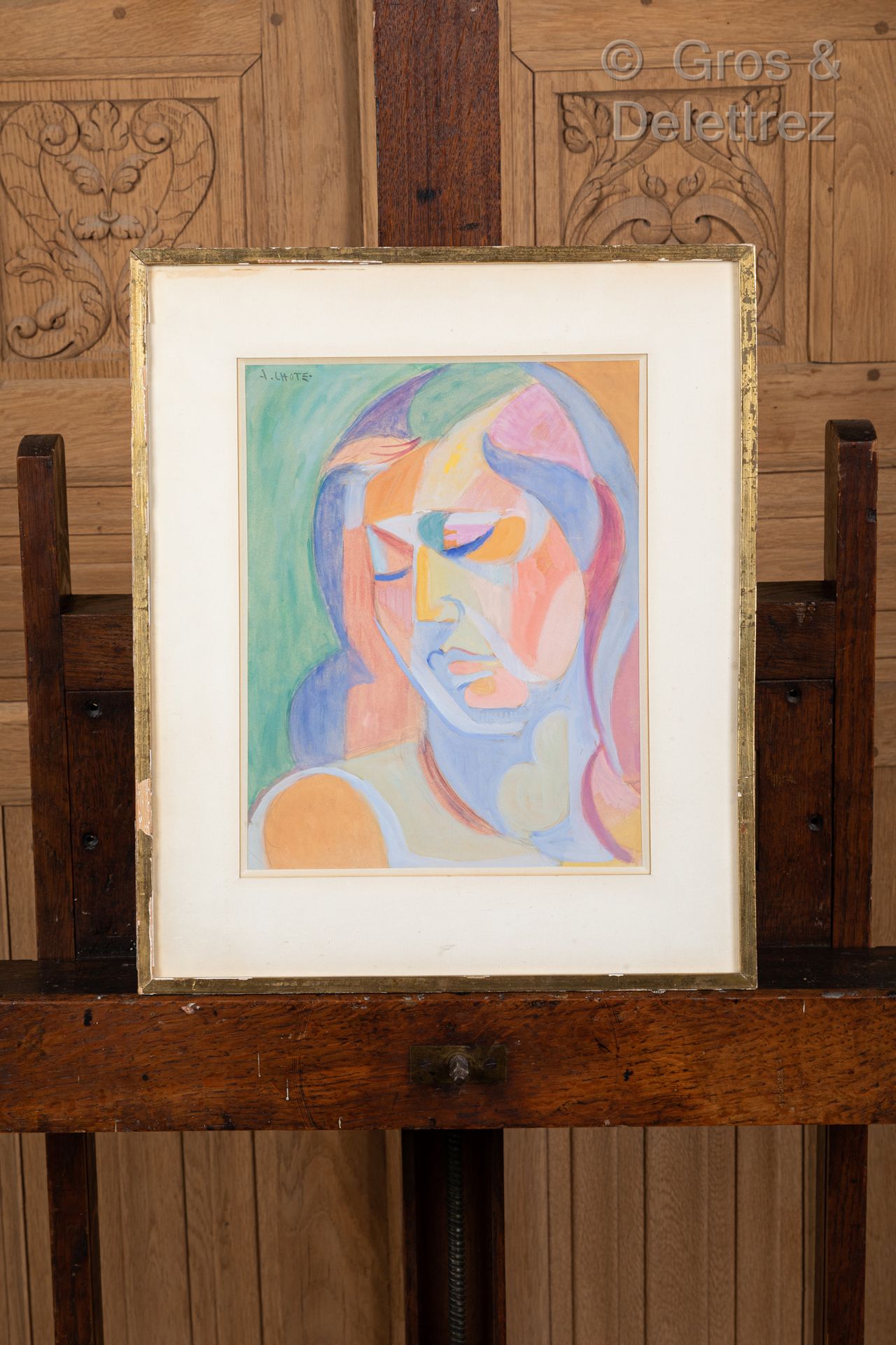 André LHOTE (1885-1962) Portrait de femme

Crayon, aquarelle et gouache sur papi&hellip;