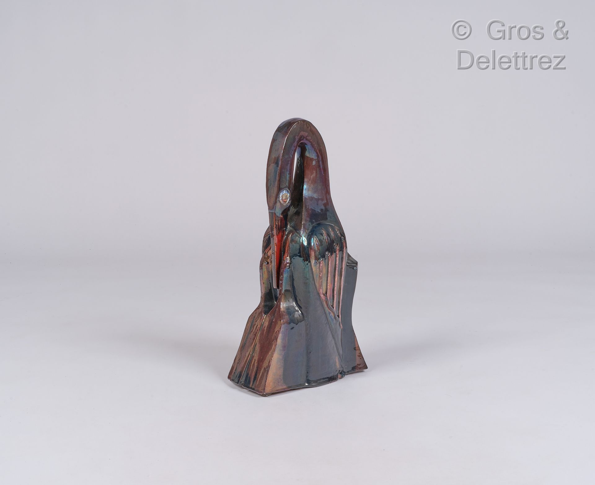 Null Work of the 30's

Sculpture in brown iridescent enamelled ceramic represent&hellip;