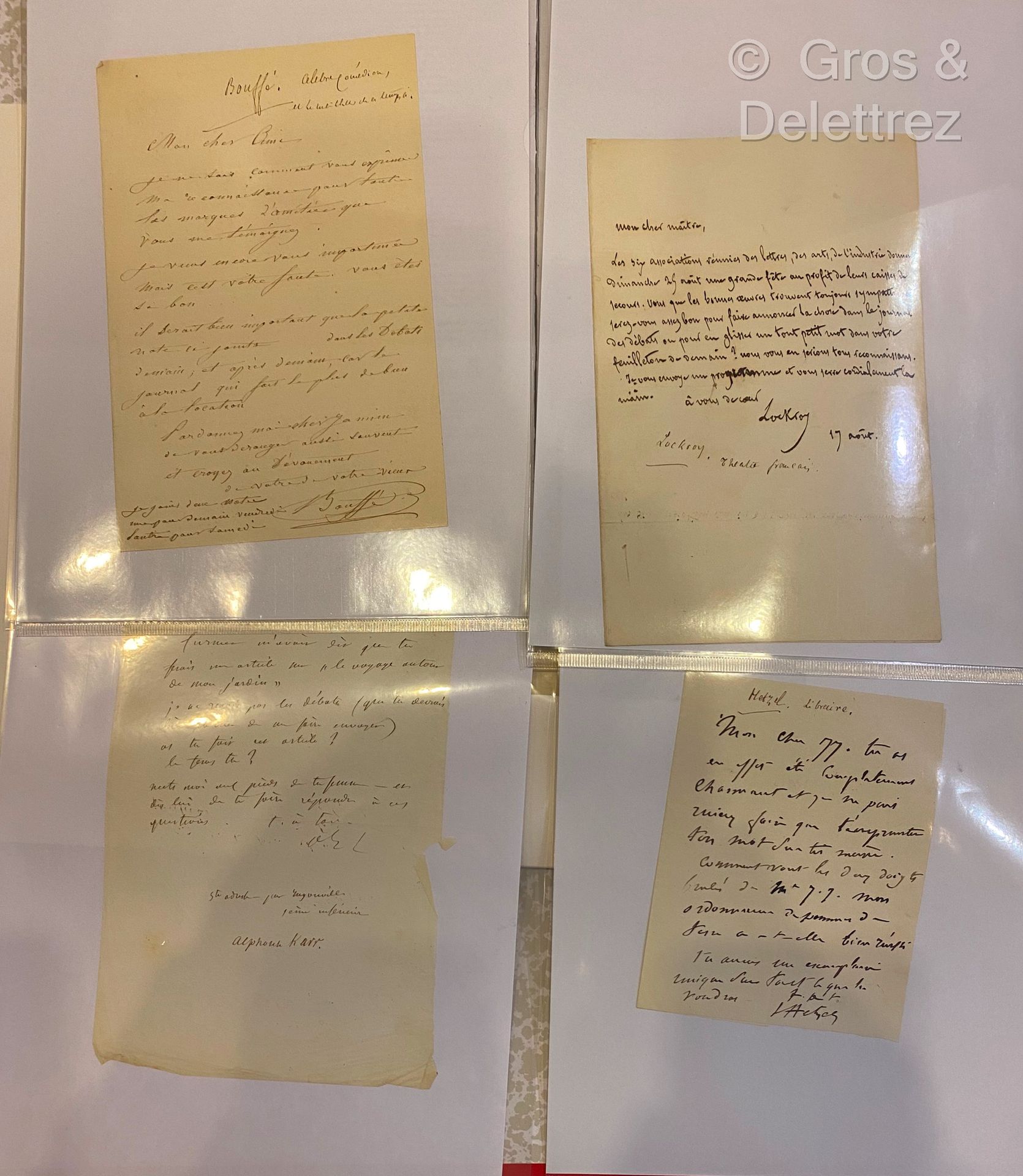 Null [亲笔签名--写给儒勒-雅宁（1804-1874）的信件



一套39封署名信件，是19世纪50年代写给作家和评论家儒勒-亚宁（Rue de Vau&hellip;