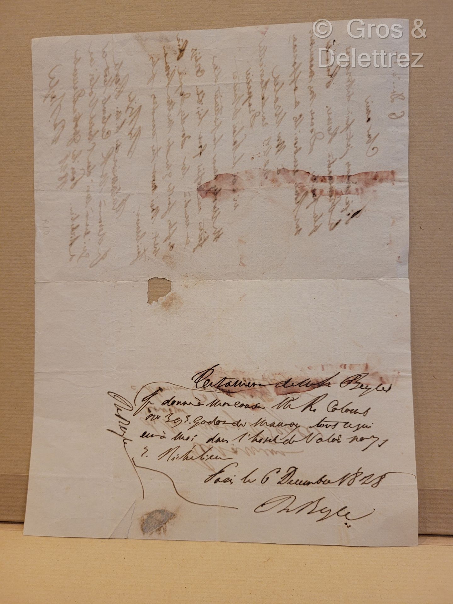 Null STENDHAL, Henri Beyle dit (1783-1842) Escritor.



Testamento autógrafo fir&hellip;