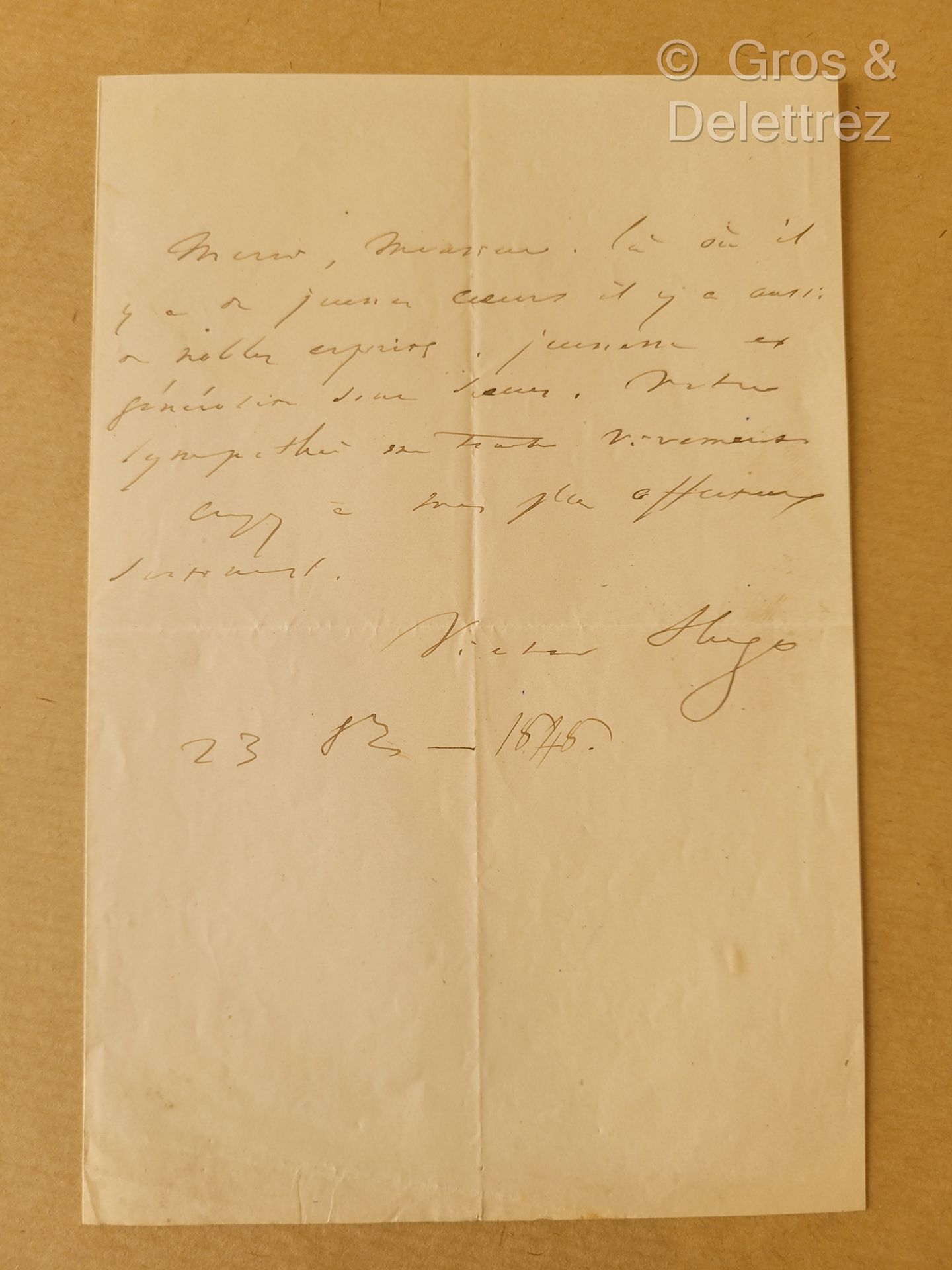 Null Victor HUGO (Besançon 1802-1885) Writer.



Set of two autographed letters,&hellip;