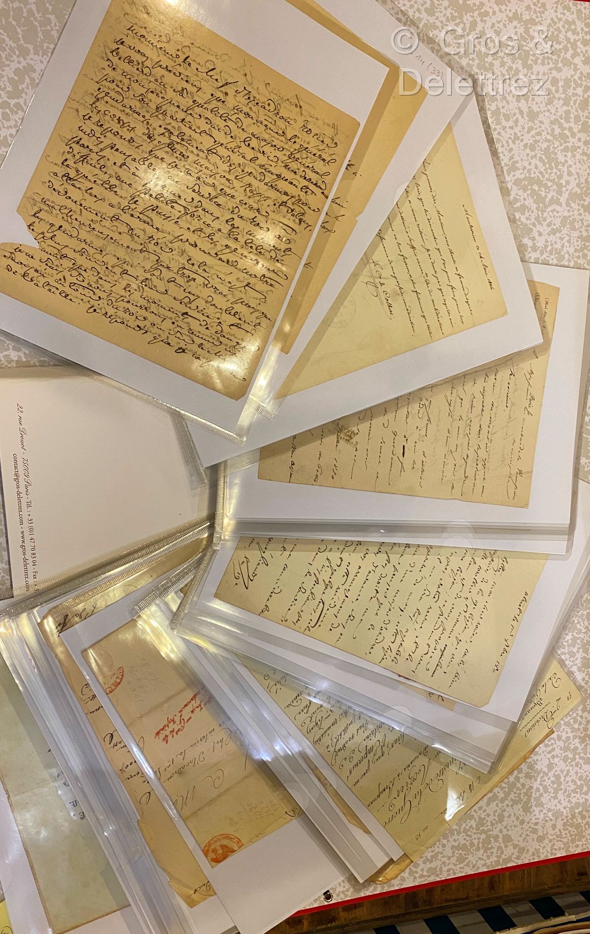 Null [Autographs - History, militaria]



Set of 33 autographed letters signed b&hellip;