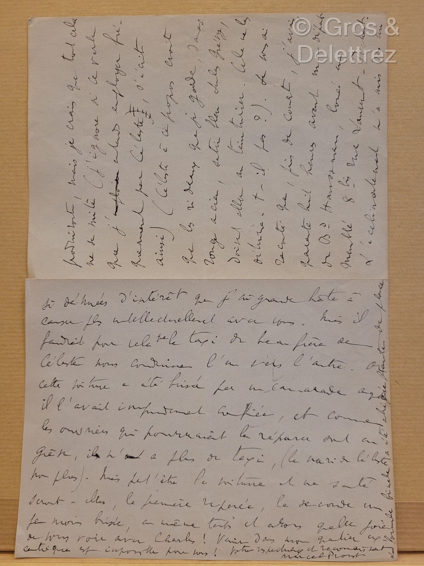 Null Marcel PROUST (1871-1922) Escritor.



Carta autógrafa firmada y dirigida a&hellip;