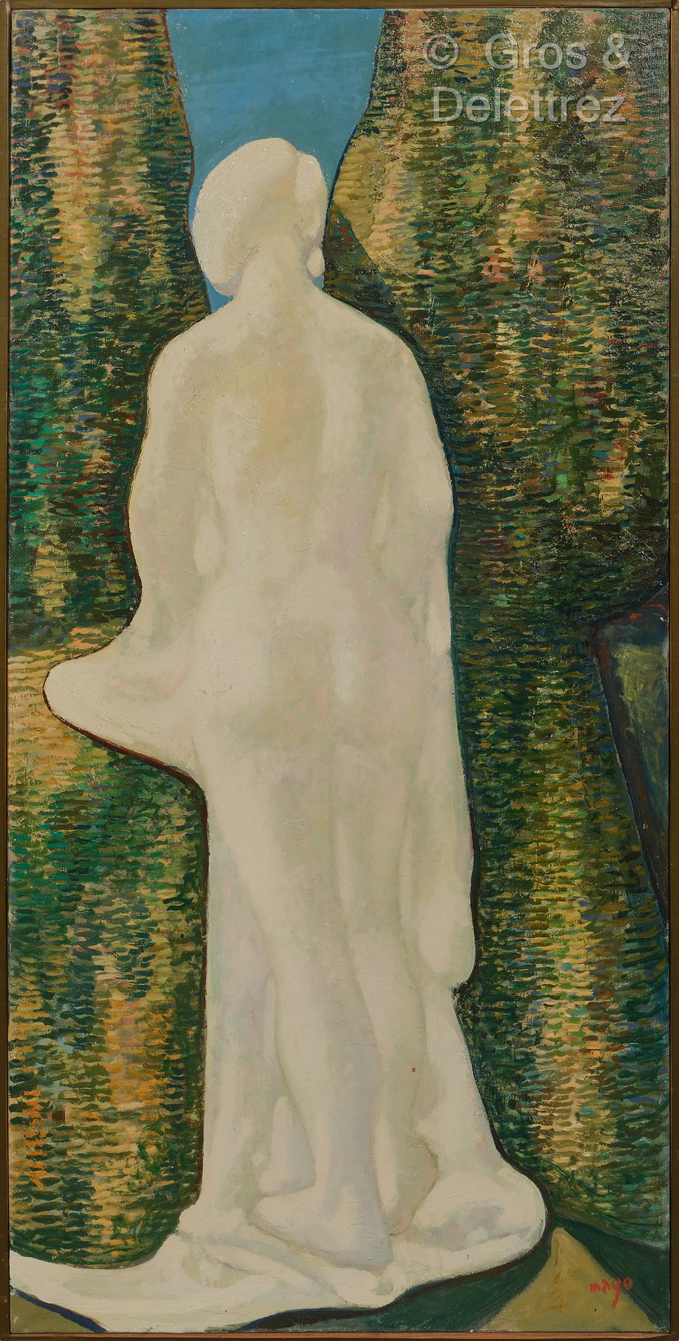 Antoine MAYO (1905-1990) 春天》，1964年

布面油画。

右下方有签名，标题为

背面有 "La Source, Paris, 19&hellip;