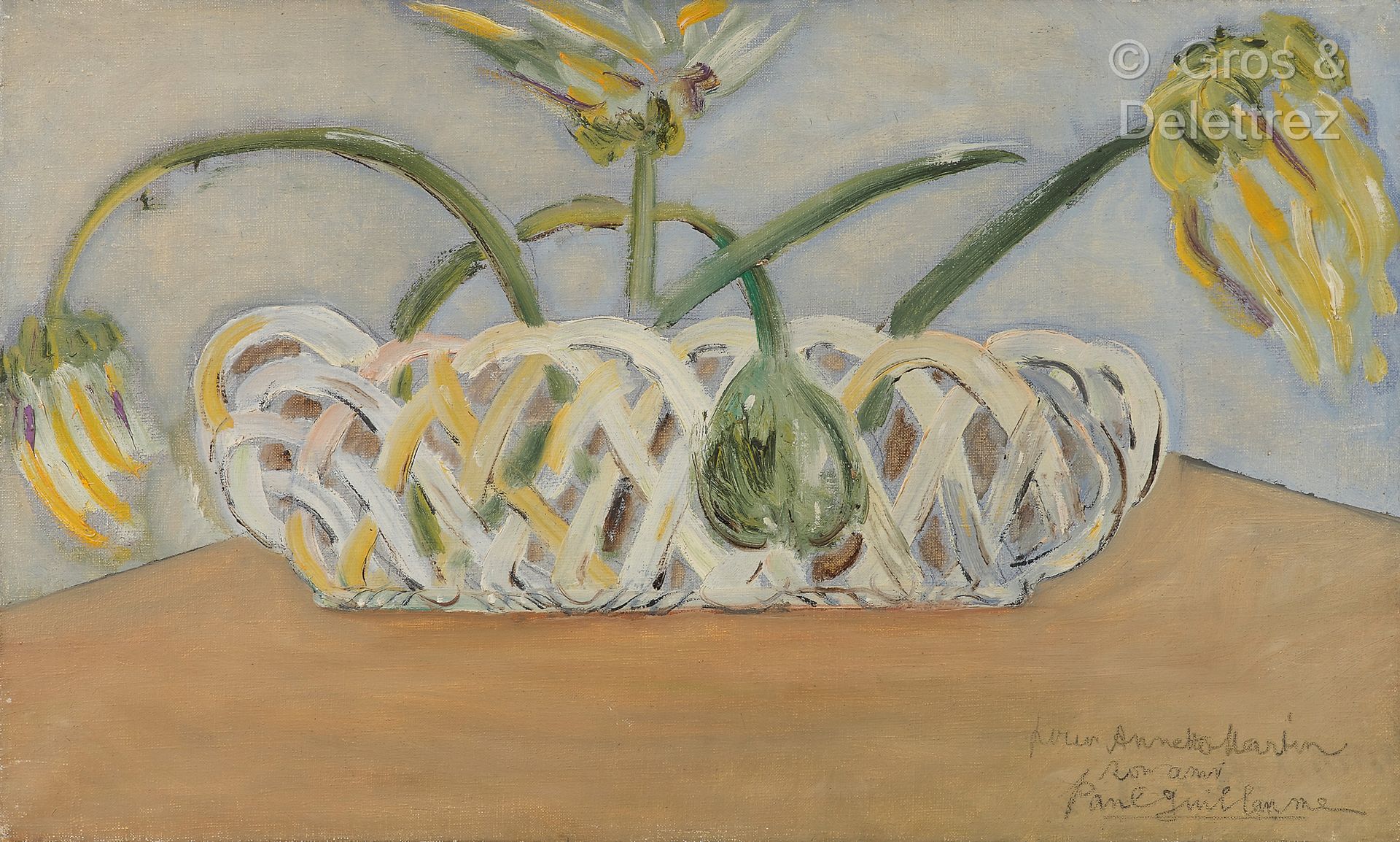 Paul GUILLAUME (1893-1934) Verwelkte Blumen in einem Korb

Öl auf Leinwand.

Sig&hellip;