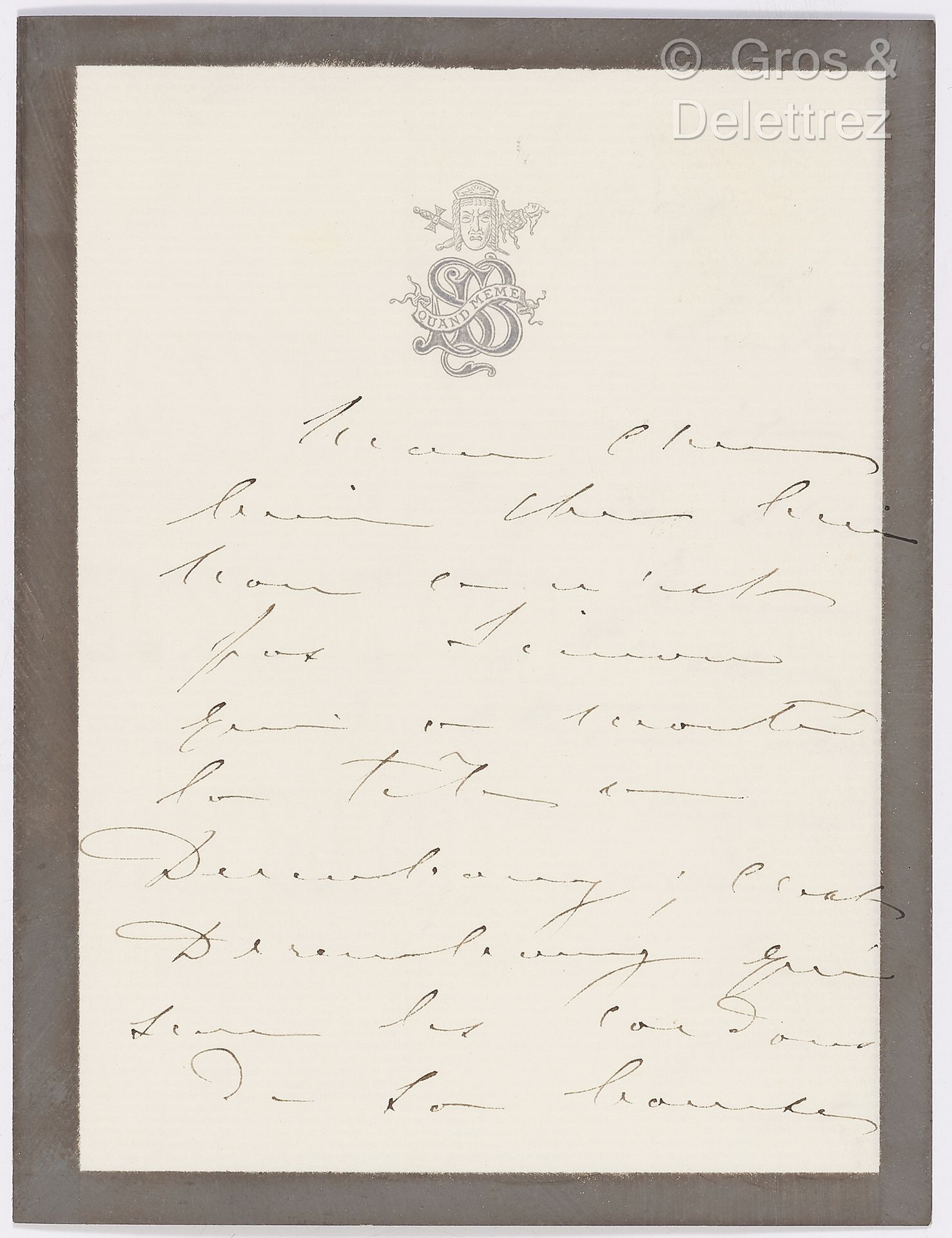 Null BERNHARDT, Sarah (1844-1923). Set of one L.A.S., 2 C.A.S. And one autograph&hellip;