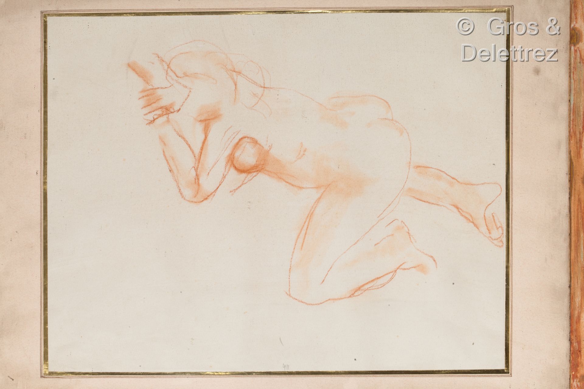 Null (E) Charles MALFRAY (1887-1940) 

Desnudo acostado 

Sanguina

25 x 31 cm