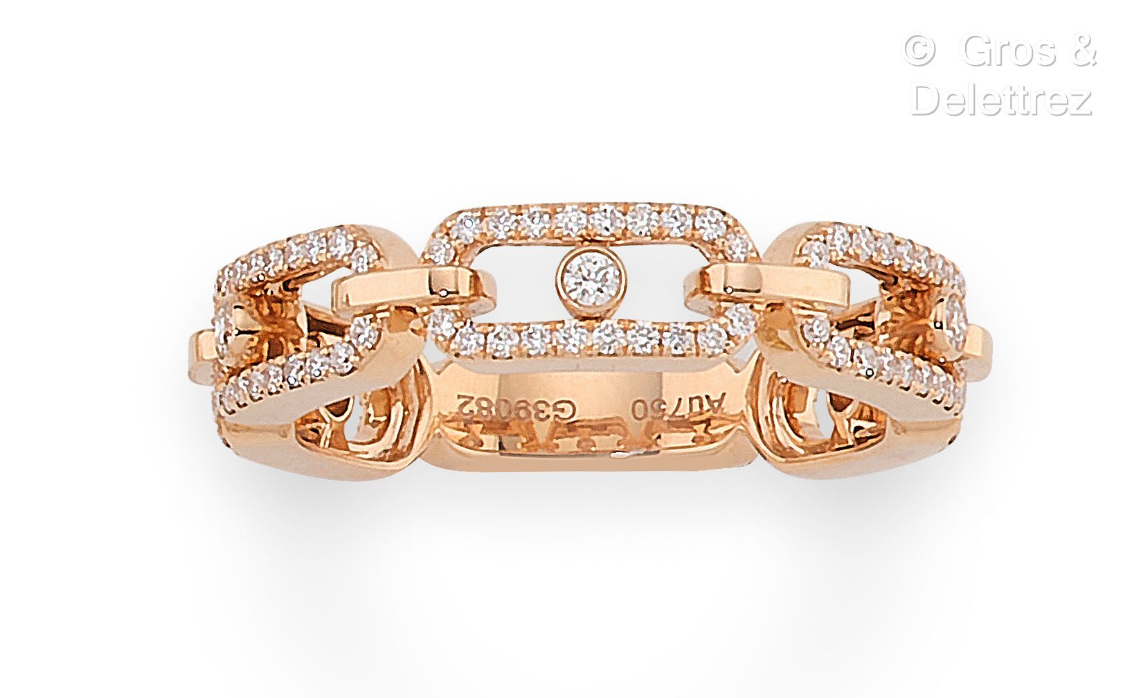 MESSIKA "Move Uno multi" - Half-set in pink gold, including ring and a pair of e&hellip;