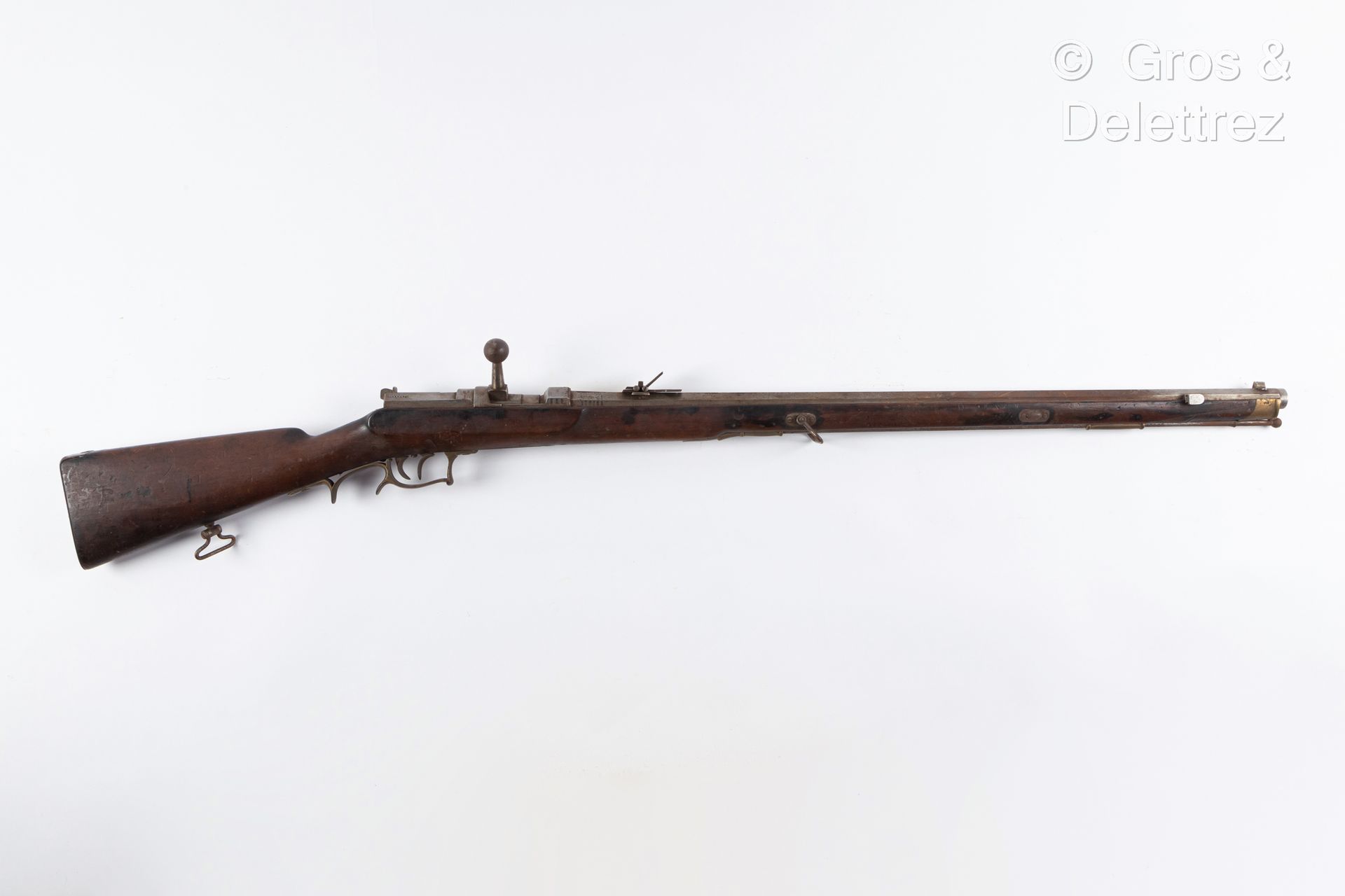Null Carabine de chasseur Dreyse modèle 1865 datée de 1867, canon octogonal ; do&hellip;