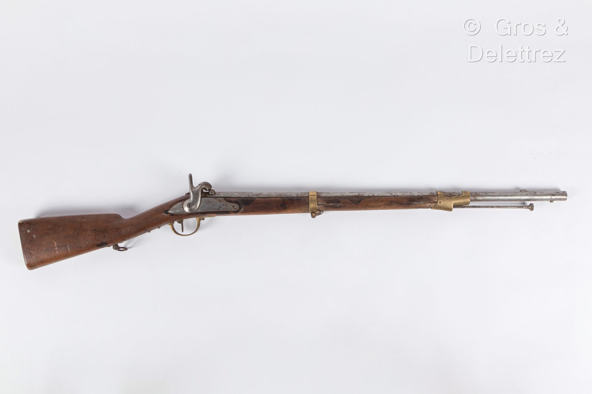 Null Cavalry musket with percussion model 1825 T bis; lock of the Royal Manufact&hellip;