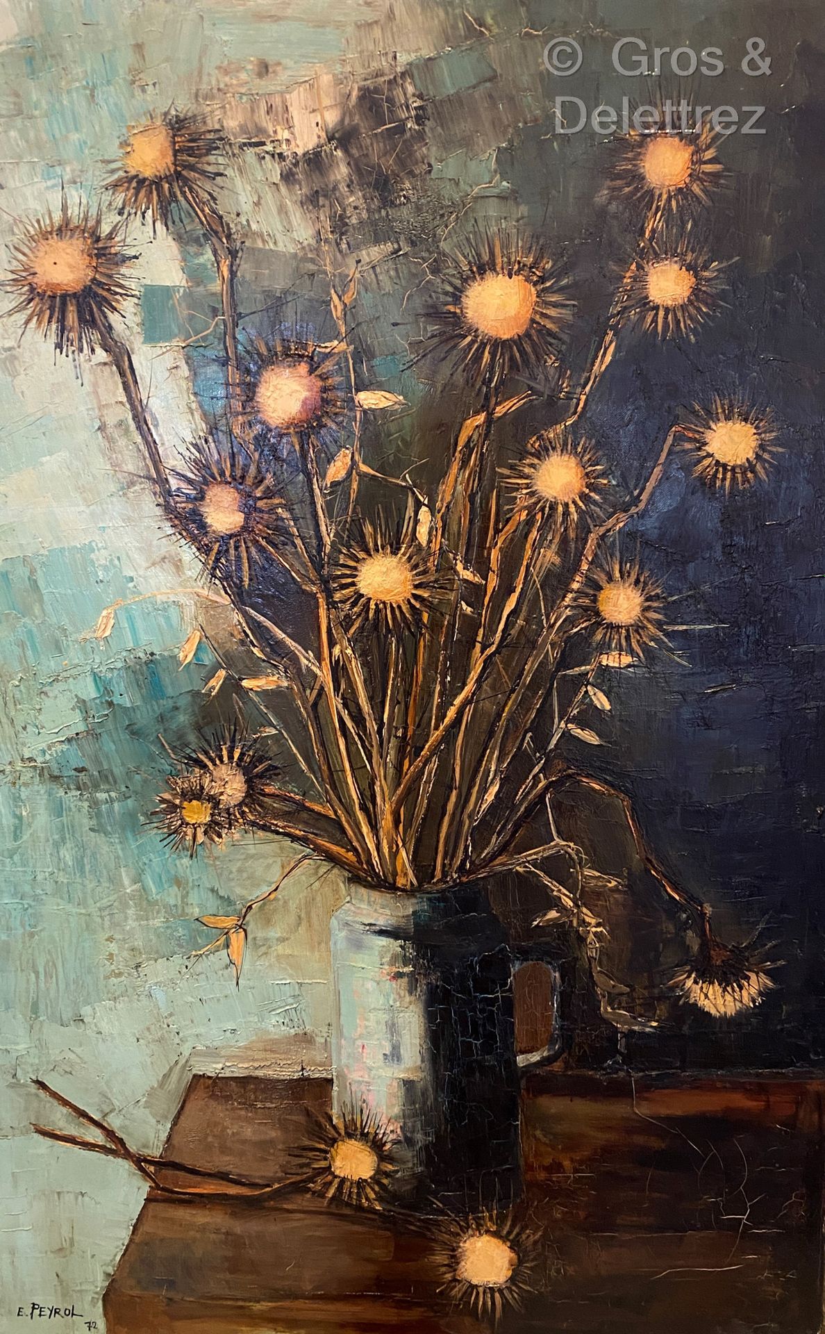 Null (E) Eric PEYROL (XXth)

Bunch of thistles 

Oil on canvas signed and dated &hellip;