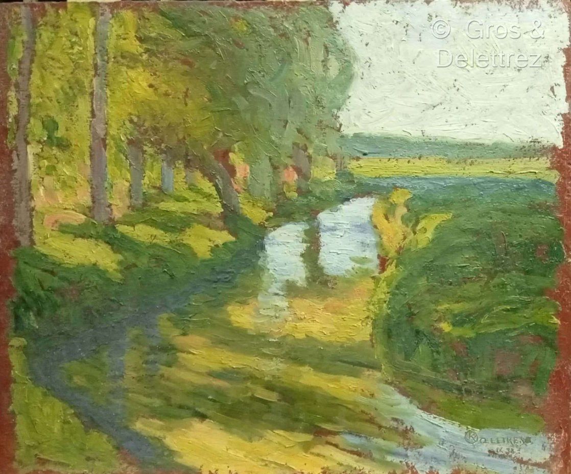 Null (E) Oscar KOELLIKER (1882-?)

Bäume am Flussufer, 1938

Öl auf Leinwand, un&hellip;