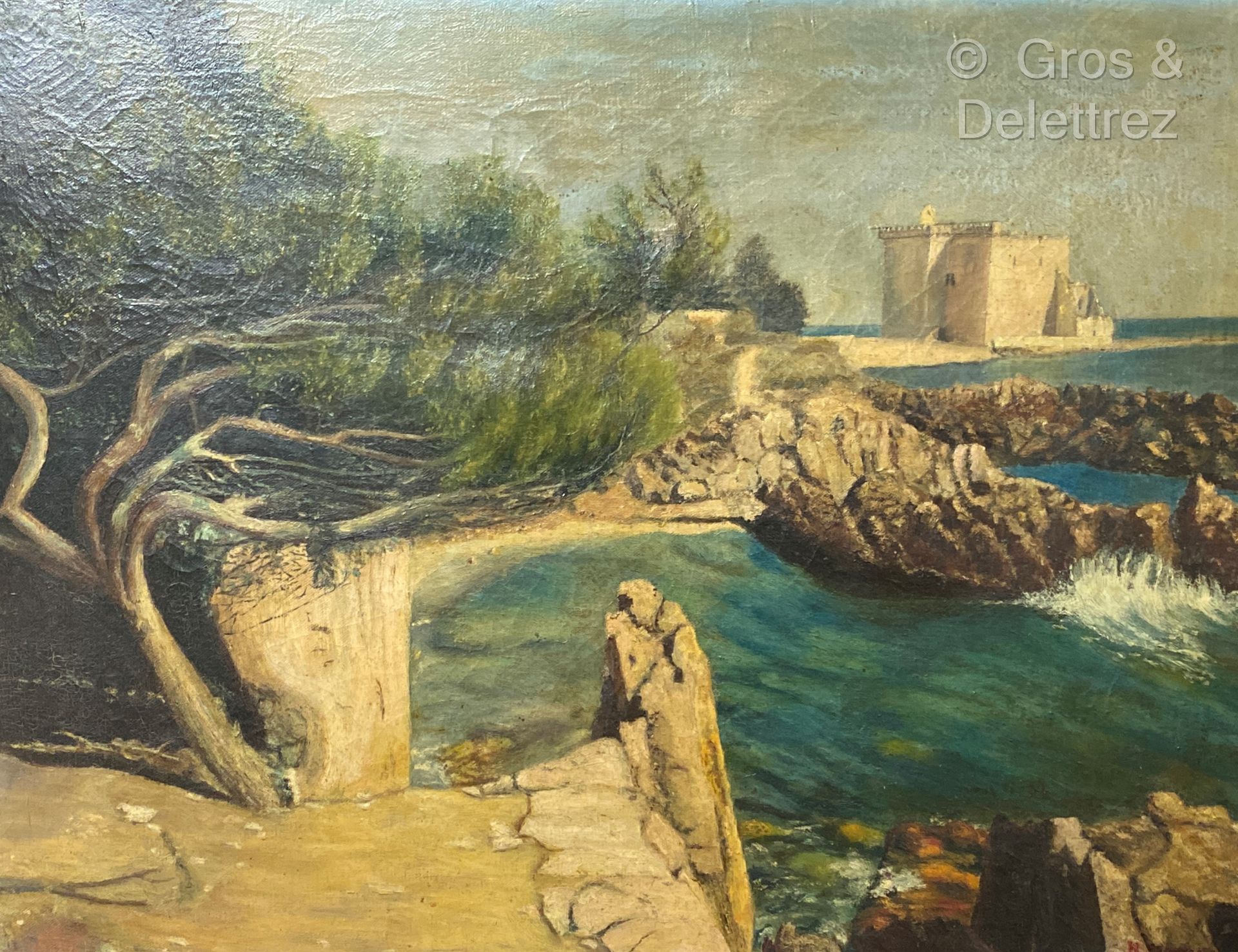 Null (E) H. SAUVAGE (20日)

地中海沿岸的景观

布面油画，右下角有签名

46 x 61,5 cm