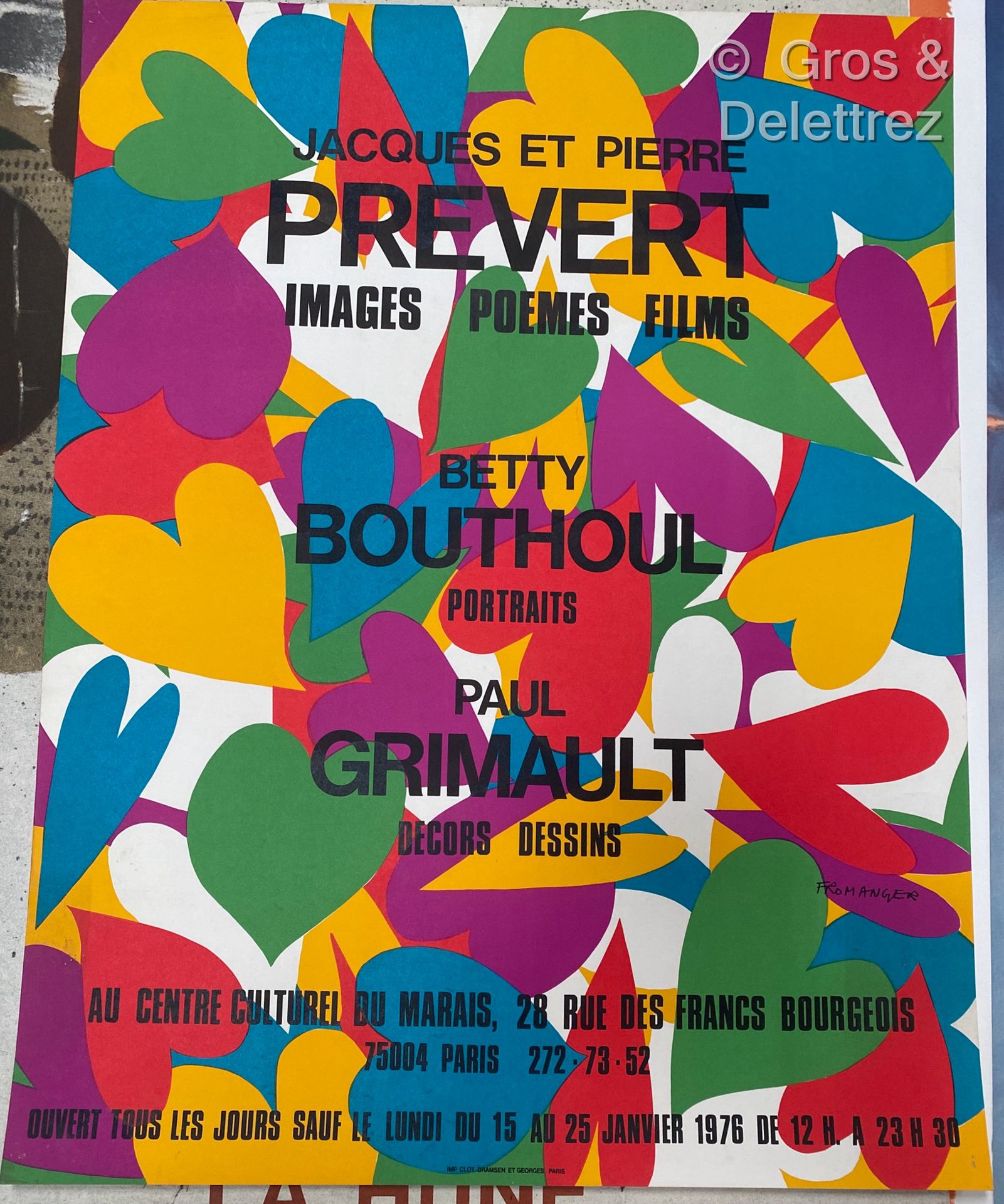 Null (E) FROMANGER Gérard

雅克和皮埃尔-普雷弗特，"图像、诗歌、电影

Betty Bouthoul, "肖像画

保罗-格里莫，"&hellip;