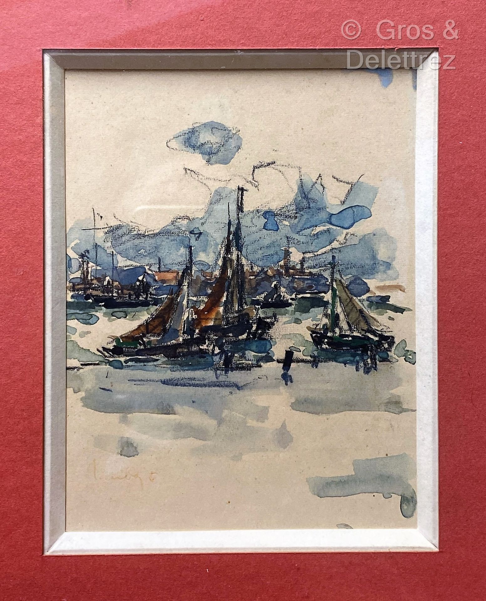Null (E) Fernand HERBO (1905-1995)

Boats

Charcoal and watercolor signed lower &hellip;