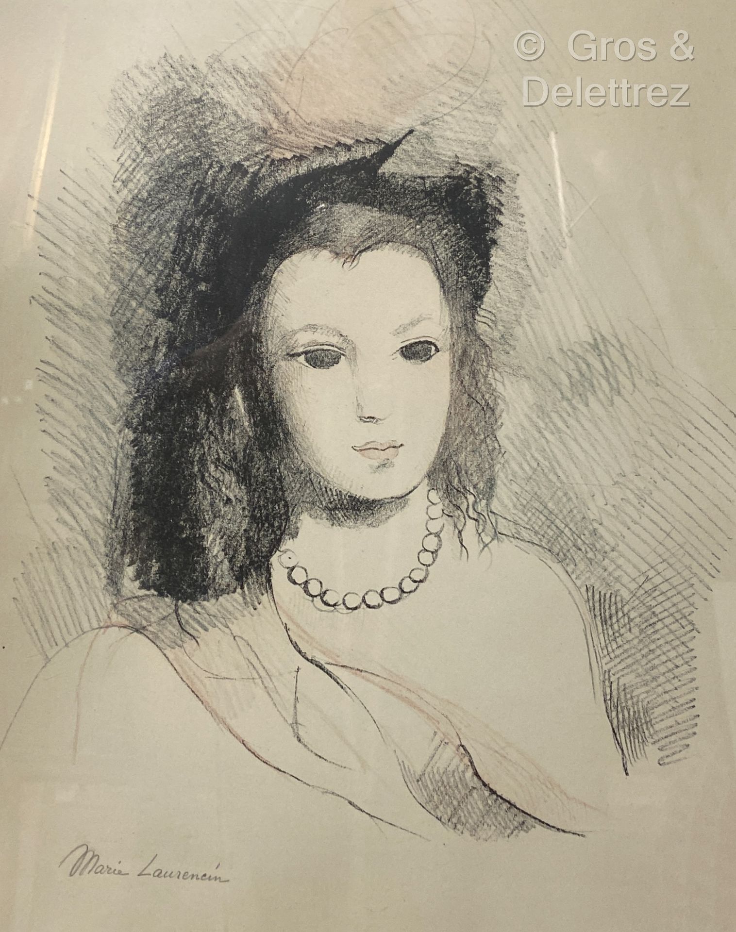 Null (E) Marie LAURENCIN 

Porträt einer Frau mit Hut

Signierte Radierung

35 x&hellip;