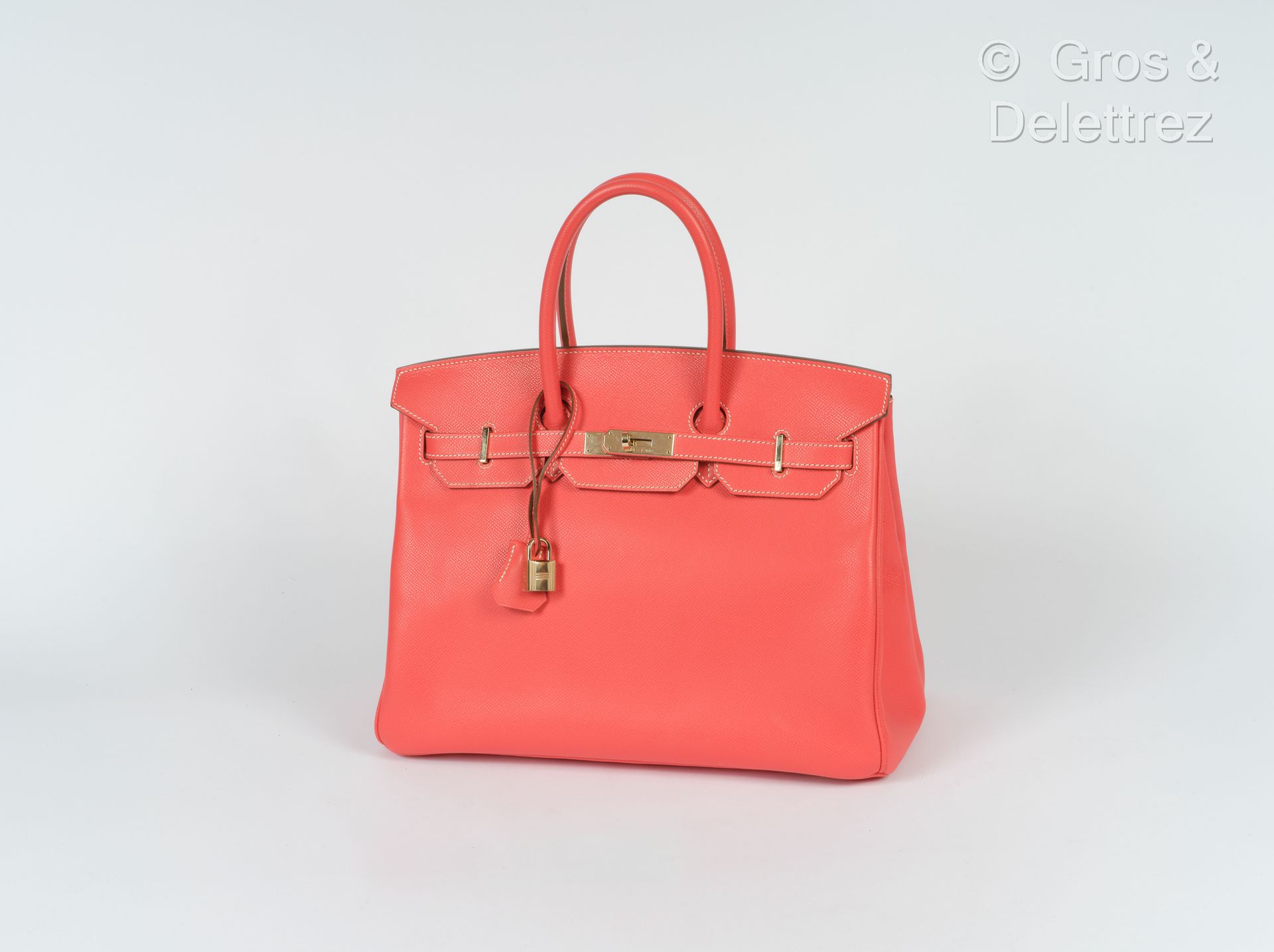 HERMÈS Paris Made in France Year 2012
Bag "Birkin" 35 cm in pink Epsom calfskin &hellip;
