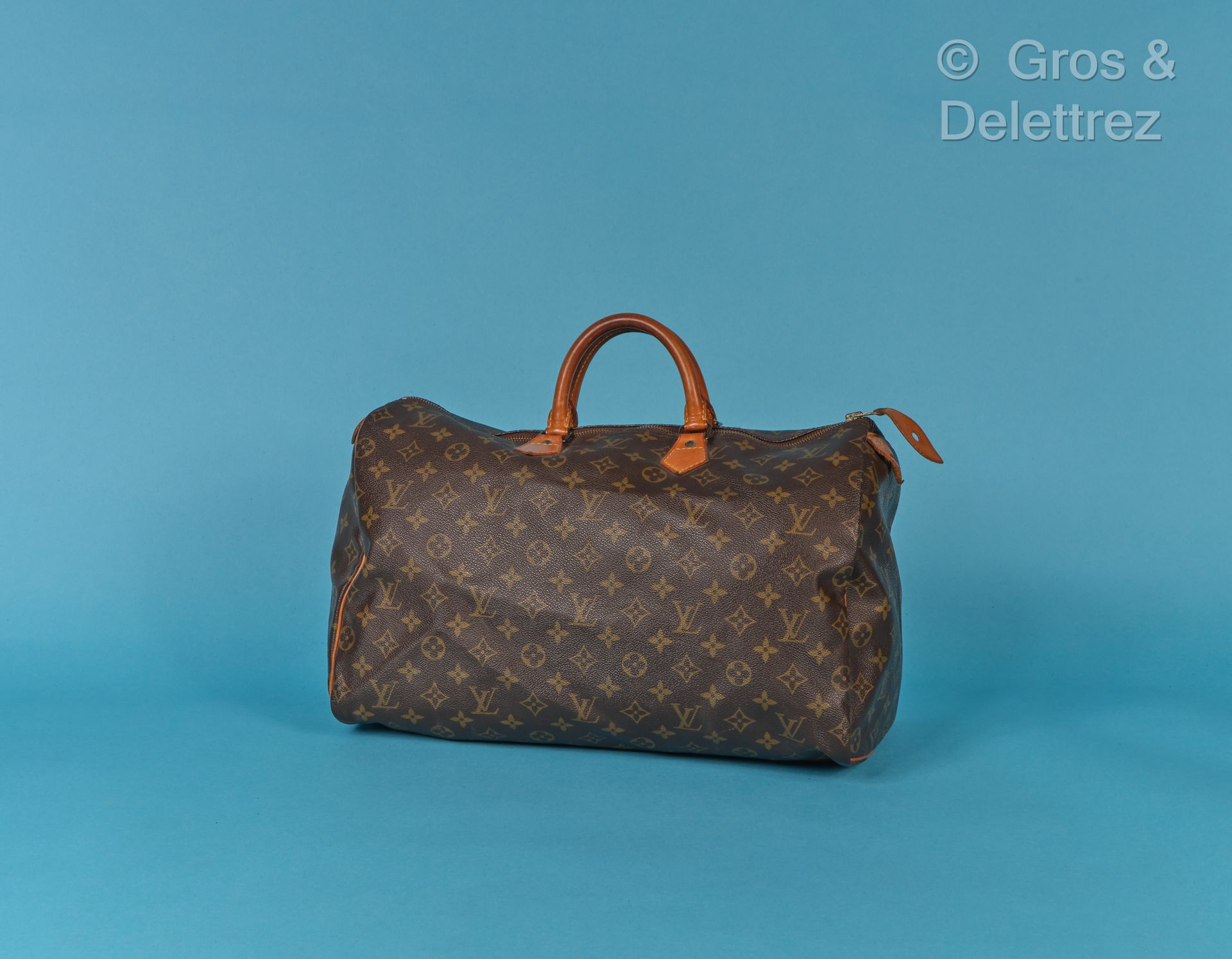 Bag  Speedy  40cm in Monogram canvas and natural leath…