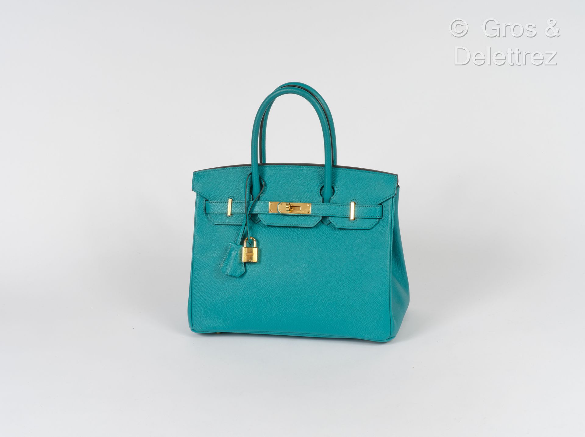 HERMÈS Paris Made in France Année 2017
Sac « Birkin » 30 cm en veau Epsom vert V&hellip;