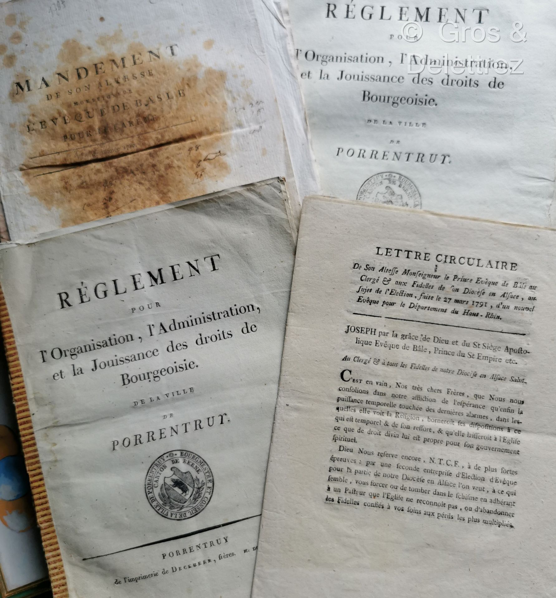 Null Set of documents from the end of the 18th to the beginning of the 19th cent&hellip;