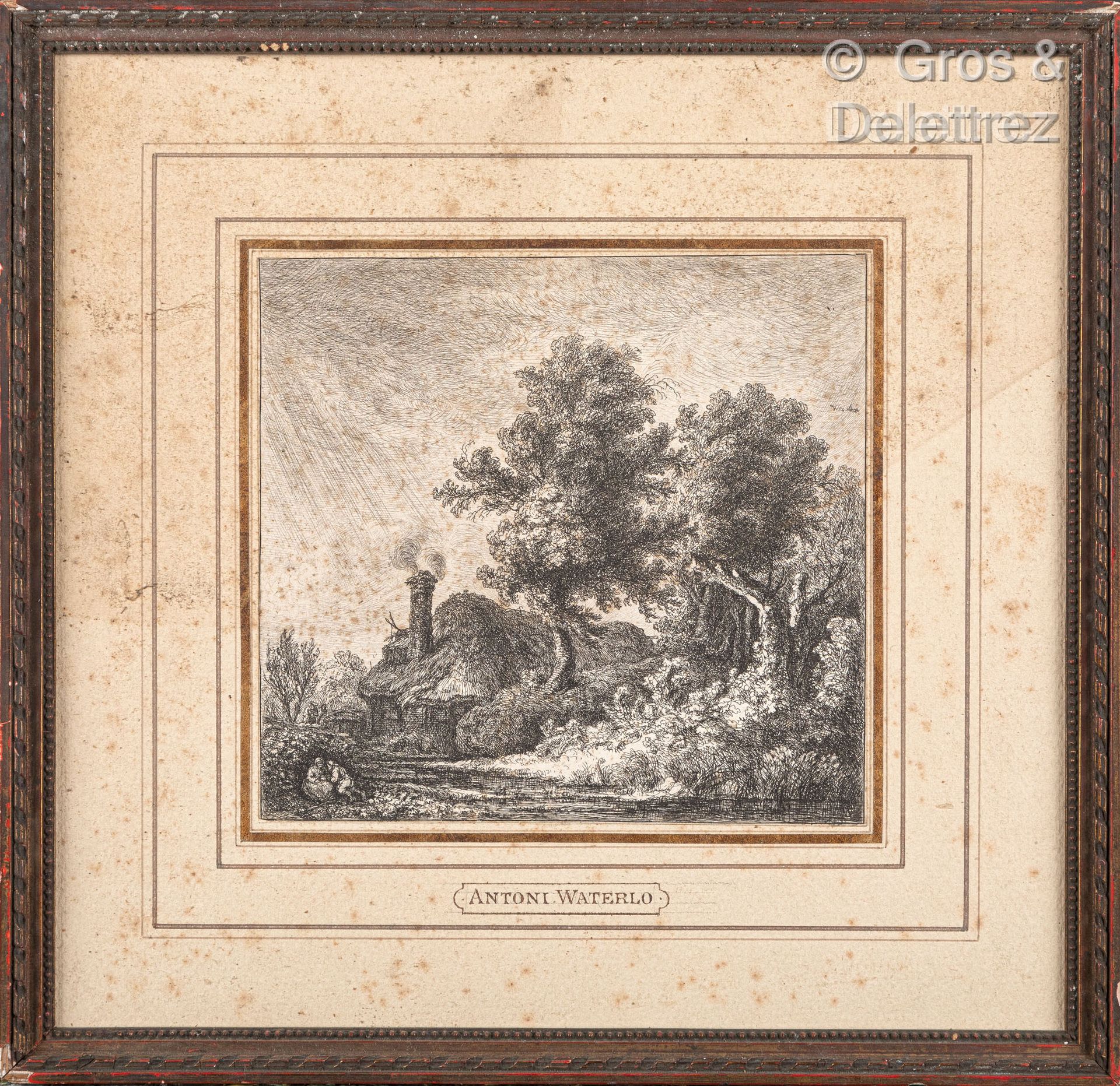 Null 安东尼-沃特鲁(Anthonie WATERLOO) (约1610-1690)

四幅黑色版画组曲，表现了带有茅草屋的生动的森林景观。

14 x 1&hellip;