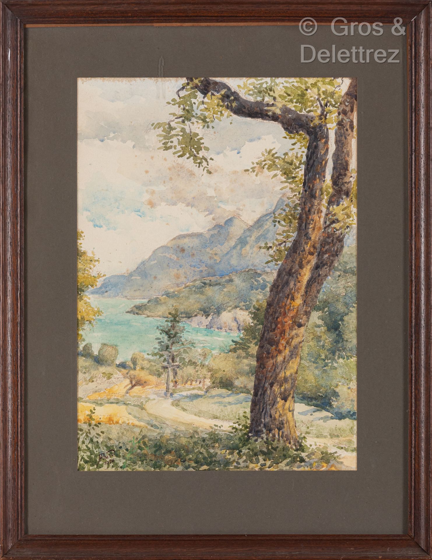 Null F.皮卡(19-20世纪)

有松树的风景，有船的风景，海边的仓库和通往大海的路 

4幅有签名的水彩画，有些有日期 

从30 x 45到30 x &hellip;