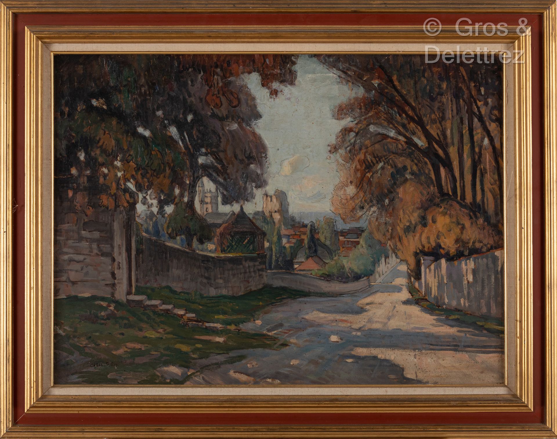 Null 阿贝尔-盖伊(1877-1961)

村庄之路

左下角有签名的面板油画

54 x 73 cm