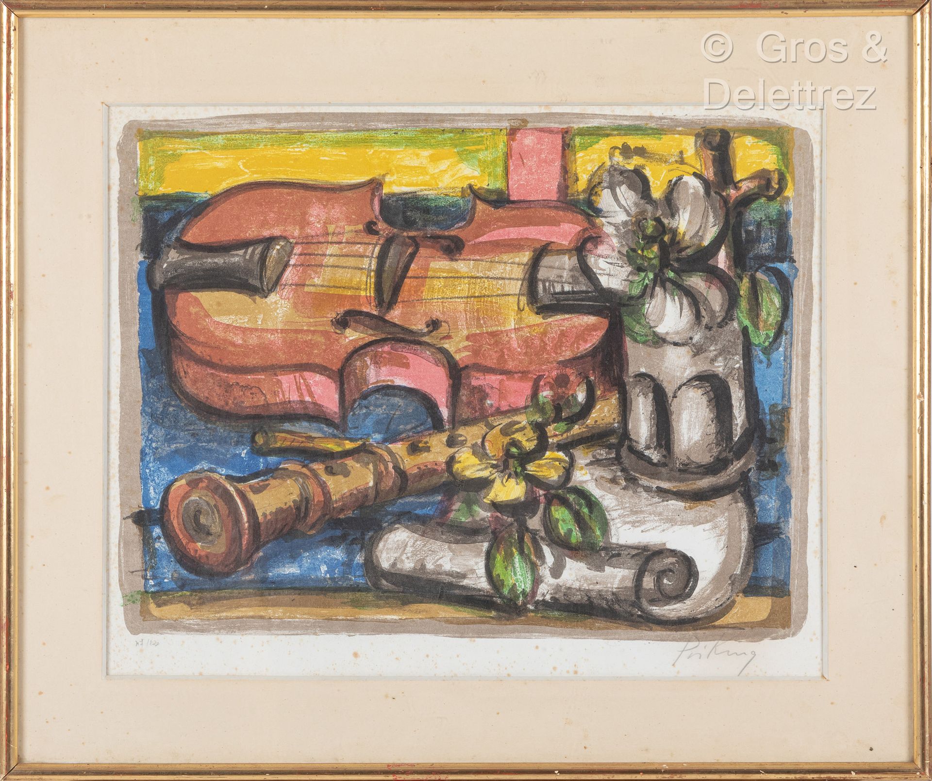 Null 弗朗茨-普里金(1929-1979)

静物与乐器

石版画，已签名并编号为7/120

44 x 55厘米，正在观看