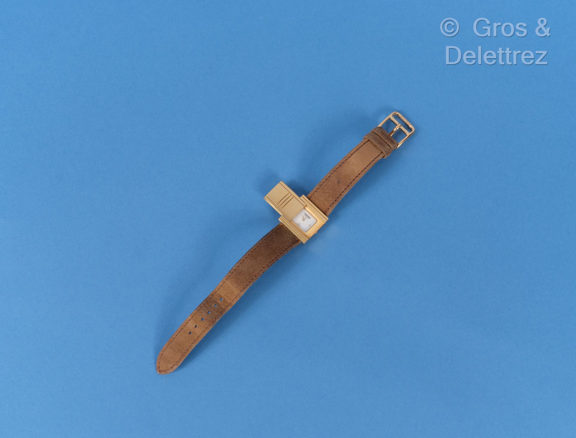 Null *HERMES Paris Swiss made n°GL1.235/1897967 - "Glissade" watch in 18K 750 th&hellip;