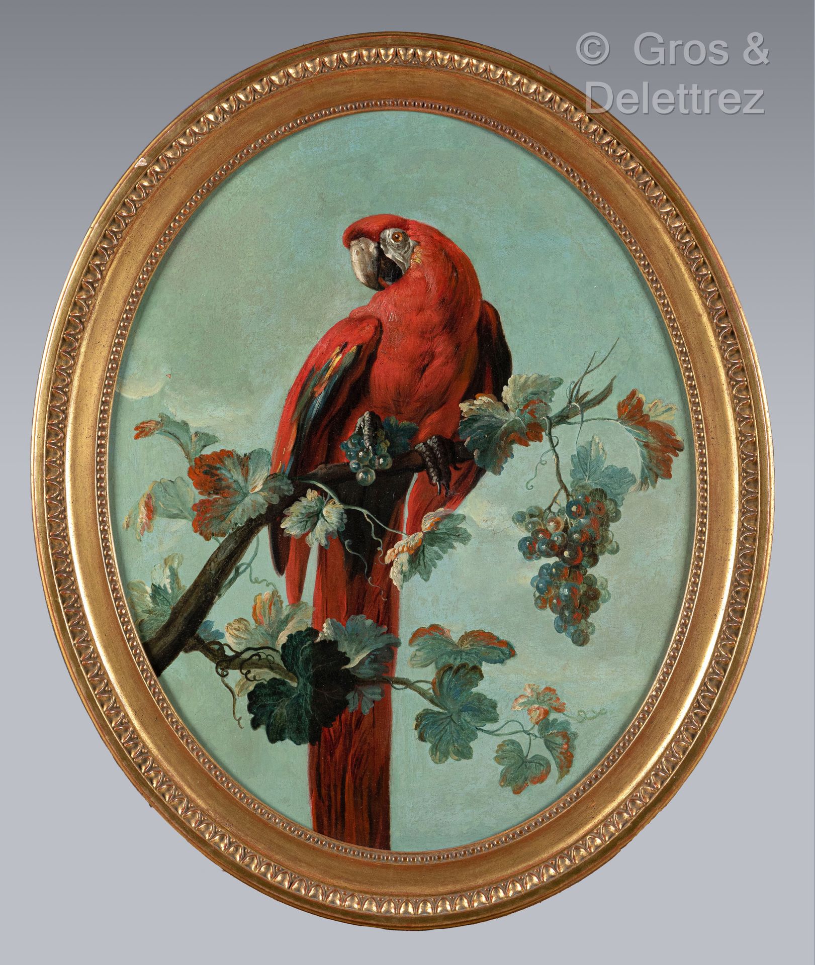 Null *surrounded by Jean-Jacques BACHELIER
Macaw parrot on a vine shoot
Oil on o&hellip;