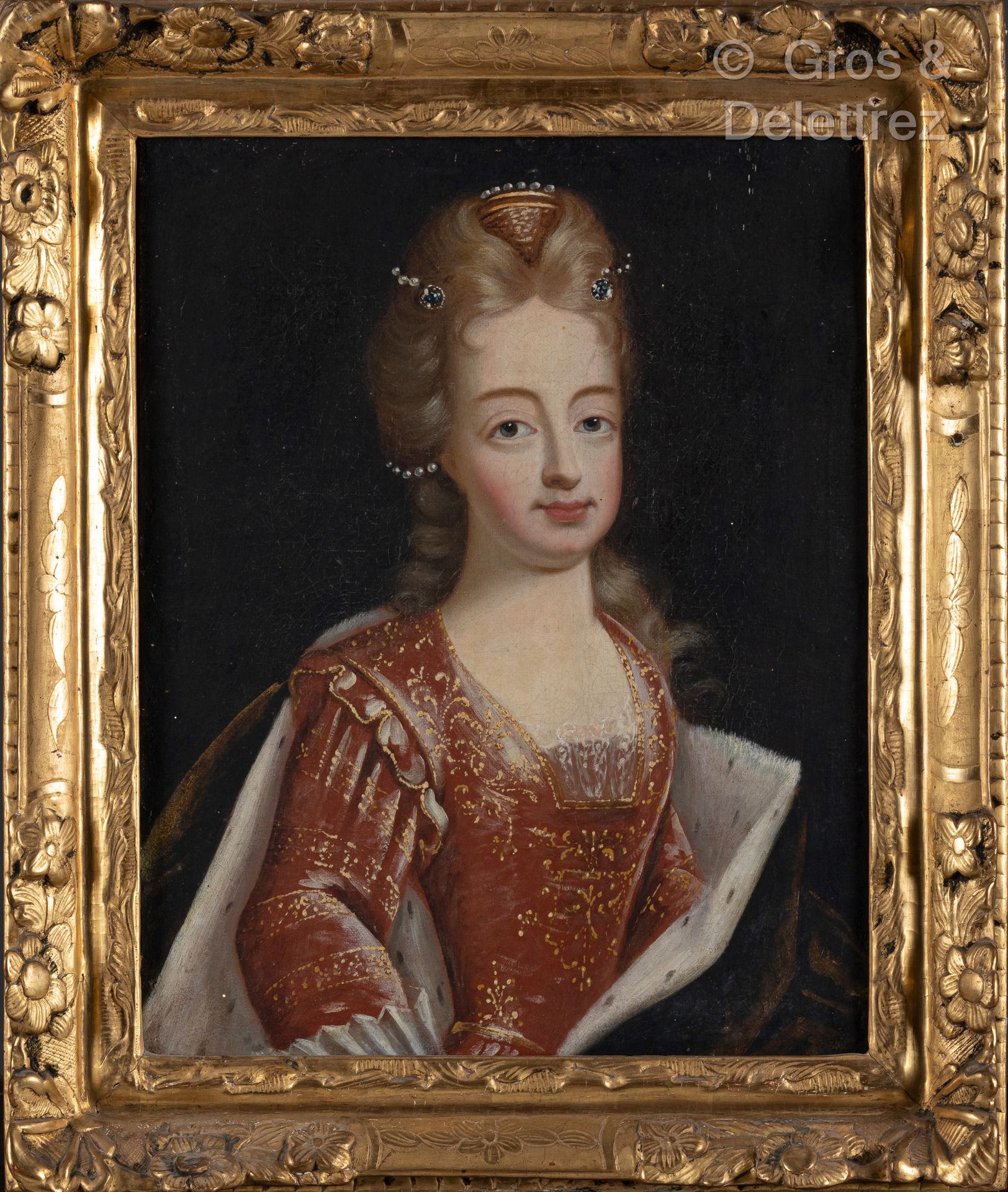 Null Ecole française début du XVIIIe
Portrait de femme de qualité
Huile sur toil&hellip;