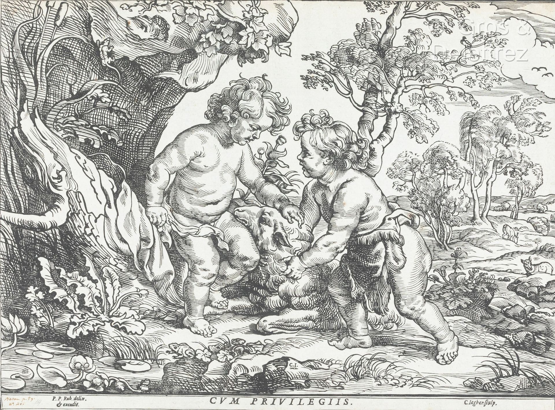 Null Christoffel JEGHER (1578-1653) dopo RUBENS
Gesù Bambino e Giovanni Battista&hellip;