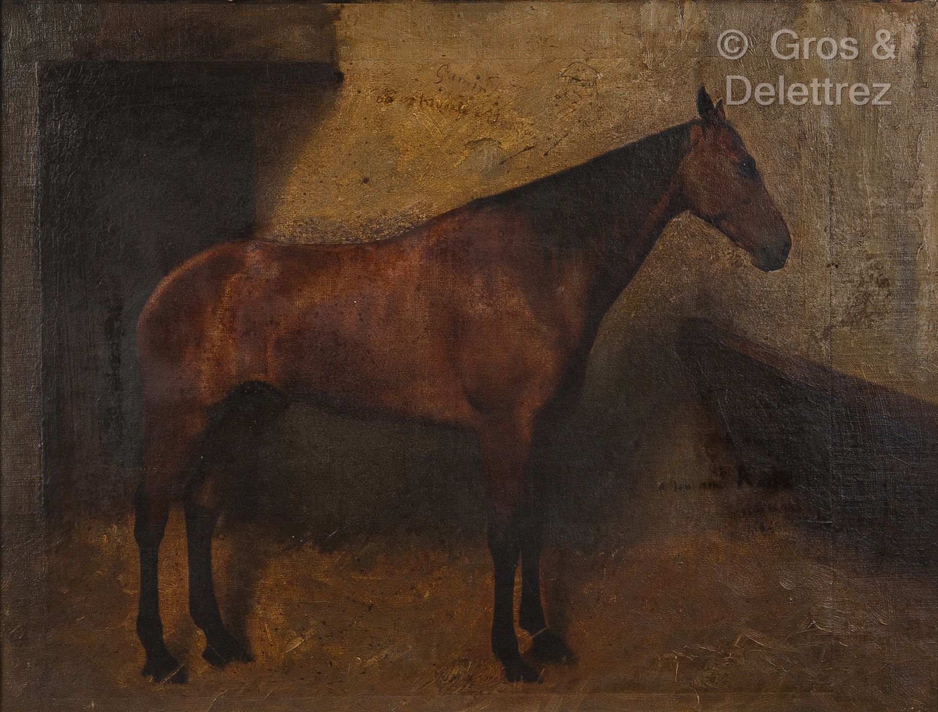 Null Jean-Leon GEROME (1824-1904)
马加明的画像
布面油画
签名、日期和献给 "给我的朋友Ralli JL Germe 1846&hellip;