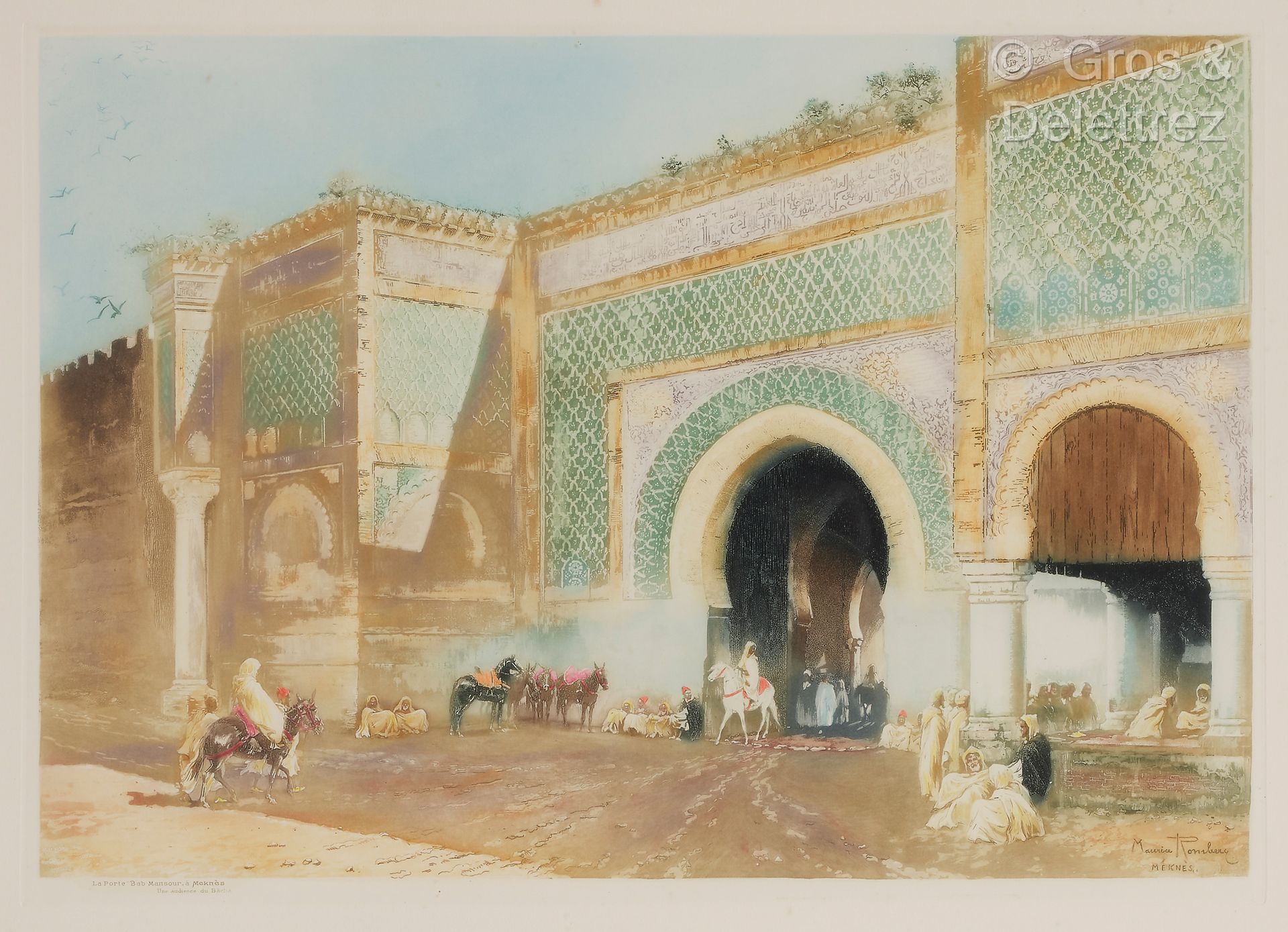 Null Maurice ROMBERG DE VAUCORBEIL (1861/62-1943)
Das Tor Bab Mansour in Meknes,&hellip;