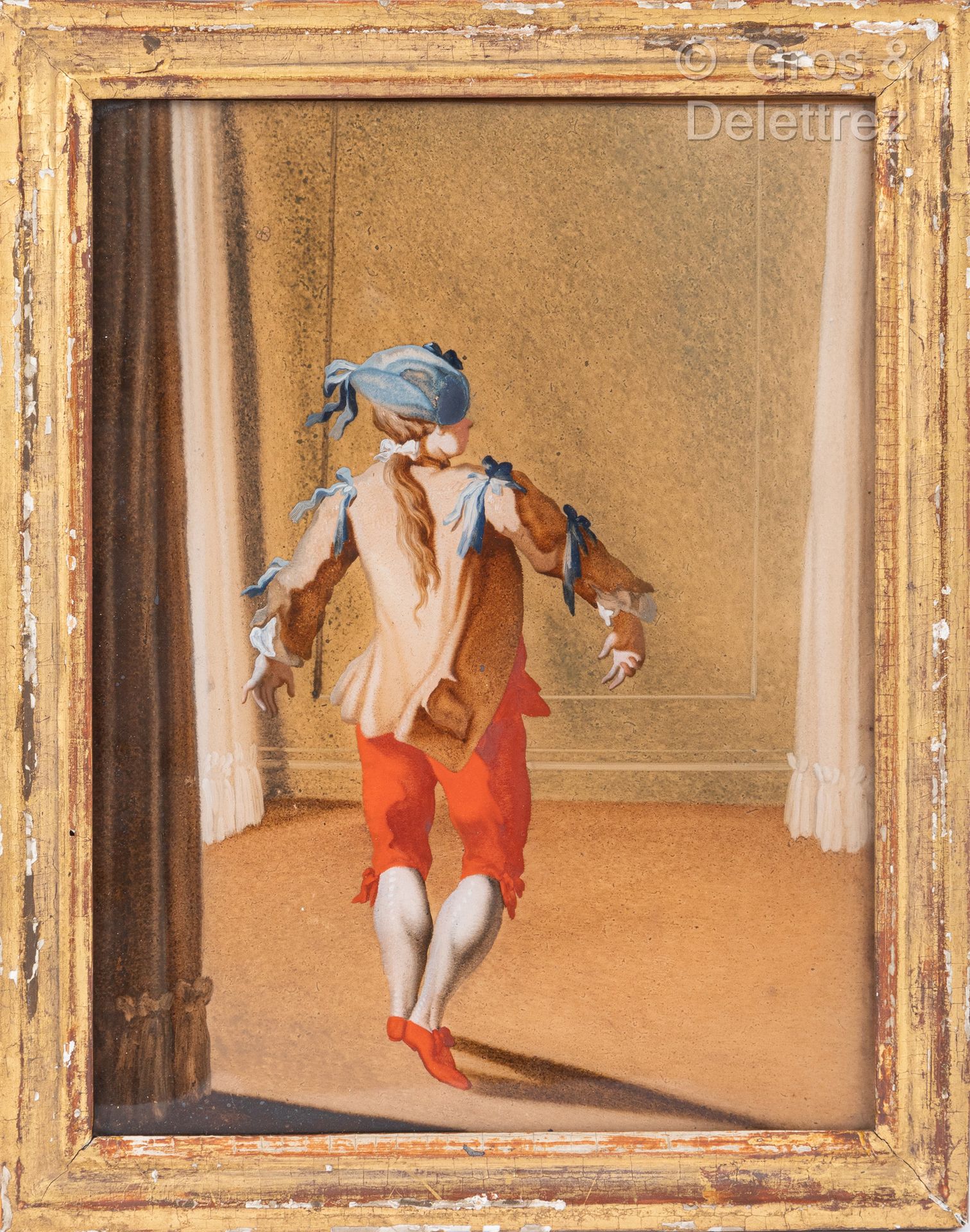 Null *Scuola francese del XVIII secolo
Coppia di ballerini
Montate sotto vetro
2&hellip;