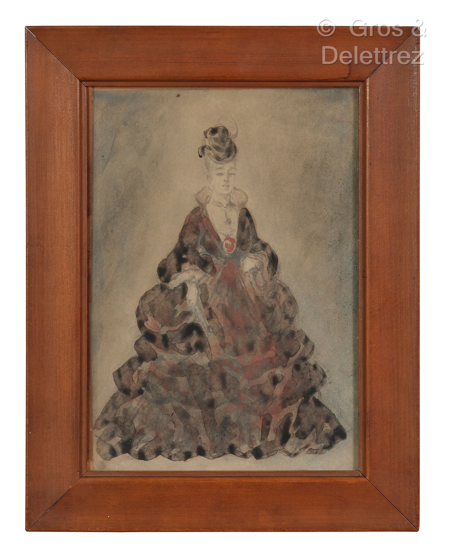 Null Constantin GUYS (1802-1892)
Stehende Frau mit hochgesteckter Frisur
Lavis T&hellip;