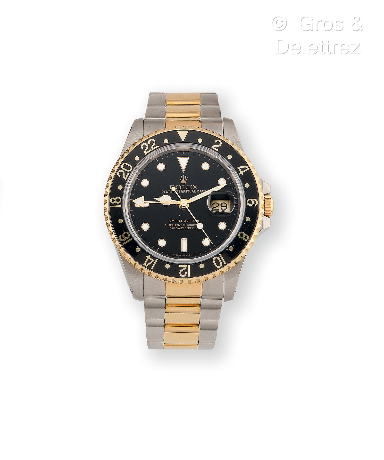 Null ROLEX "GMT-Master II", Referenz 16713, Serie N, Um 1991 - Armbanduhr aus St&hellip;