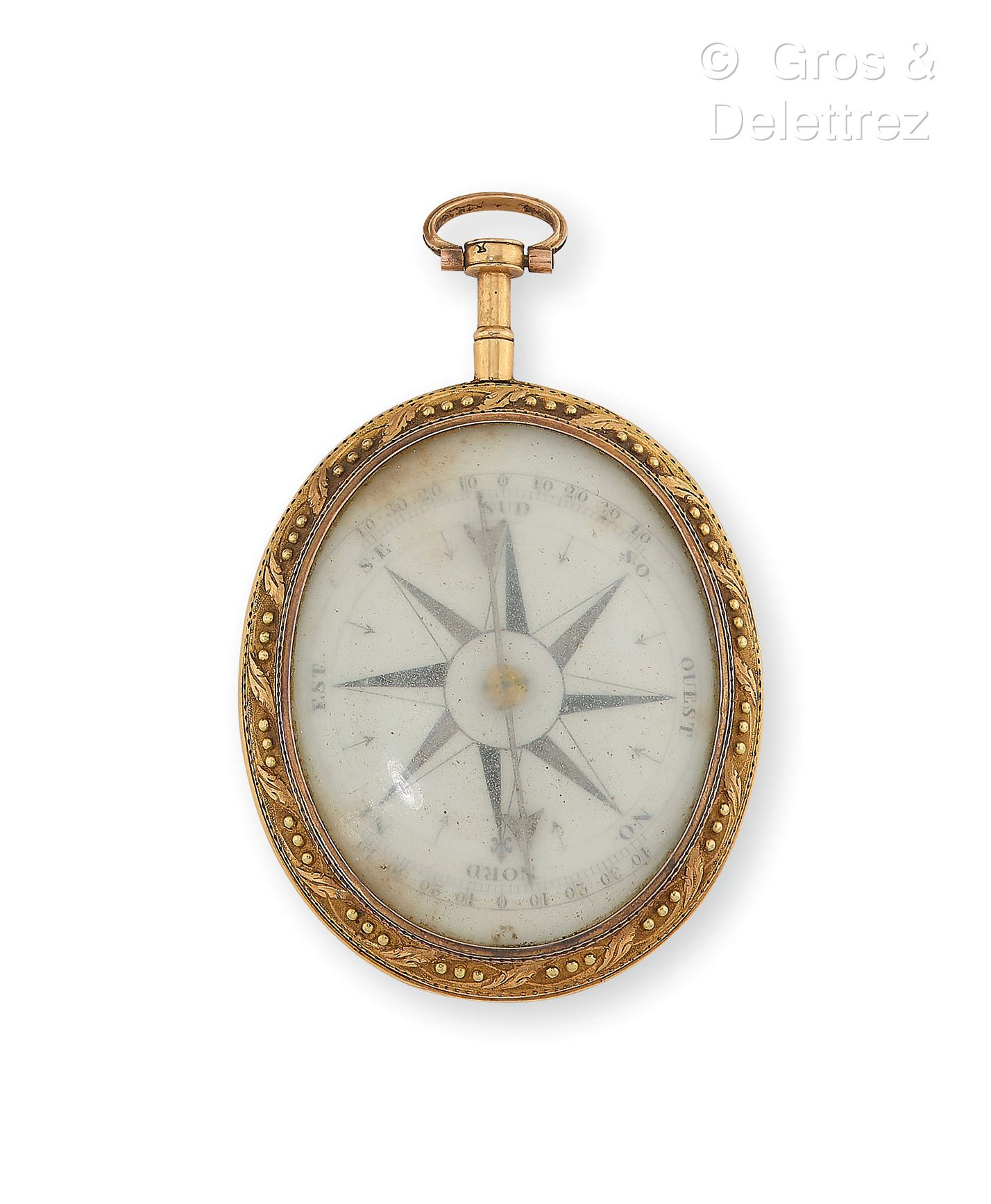 Null Partly 18th century French work, circa 1780-1789 - Pendant in yellow gold 7&hellip;